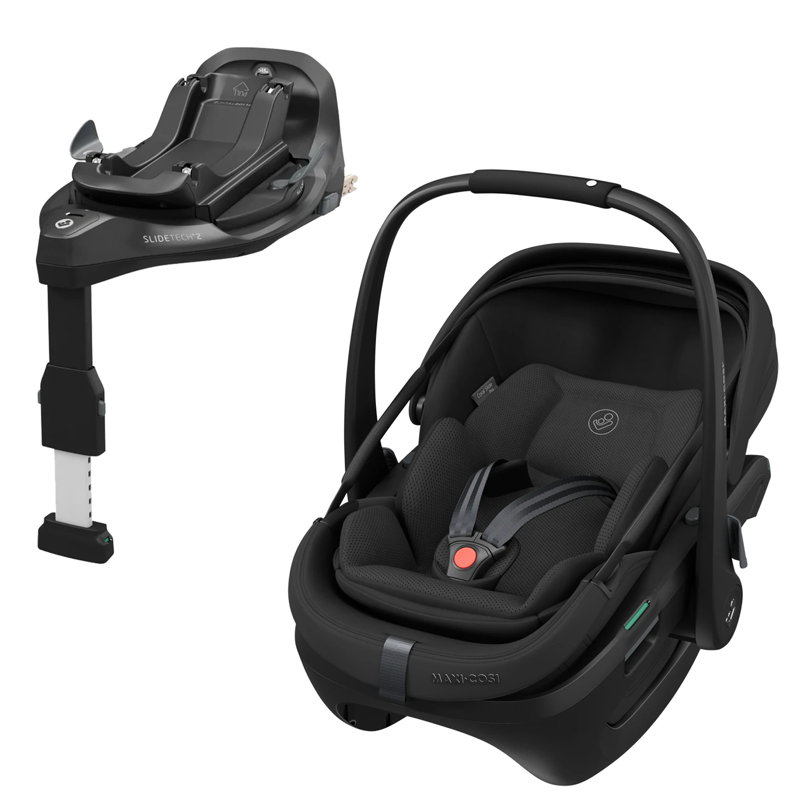 Maxi-Cosi Coral Slide Pro + baza FamilyFix Slide Pro | Black Onyx
