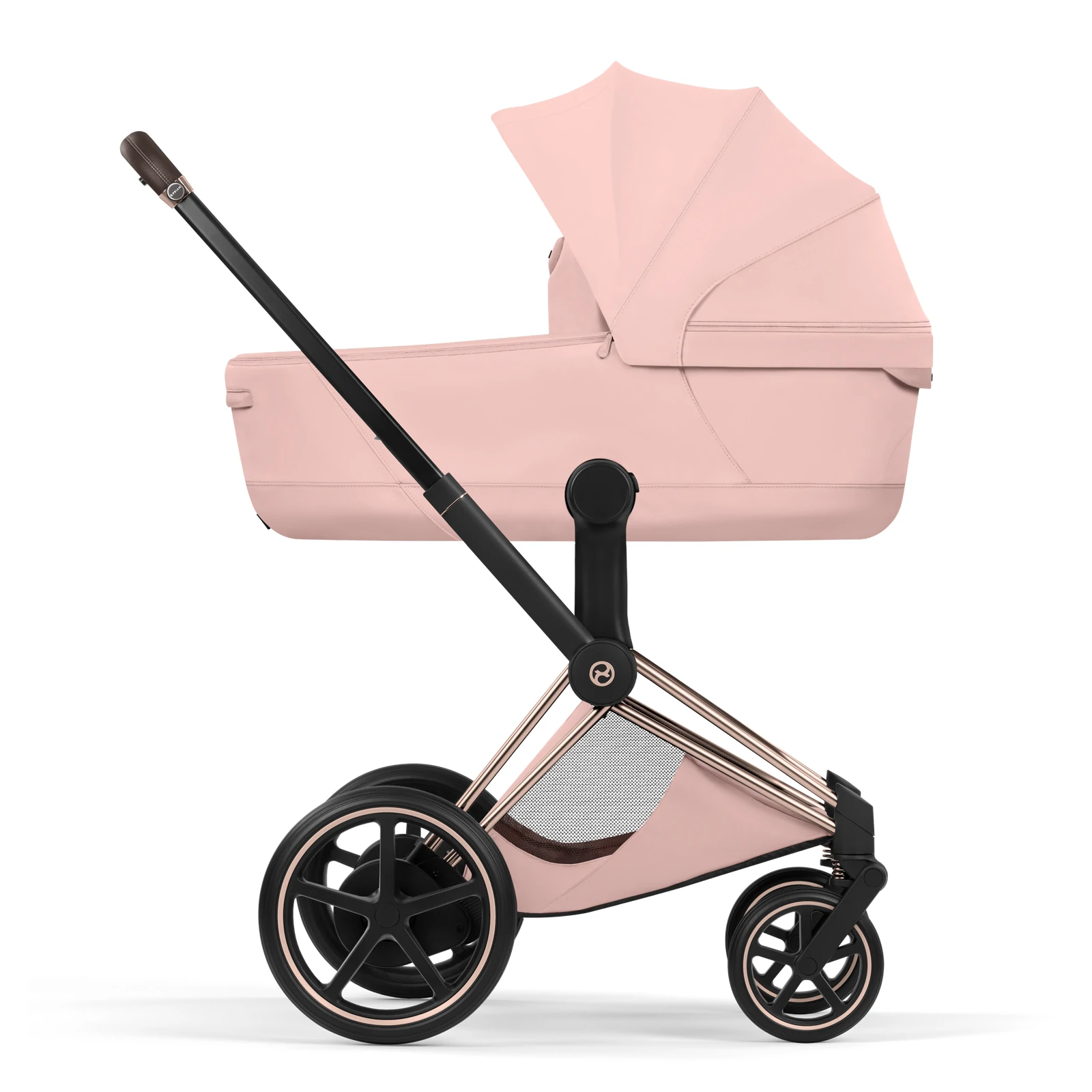Cybex e-Priam 5.0 - wózek 2w1 | Peach Pink - Rosegold (Style)