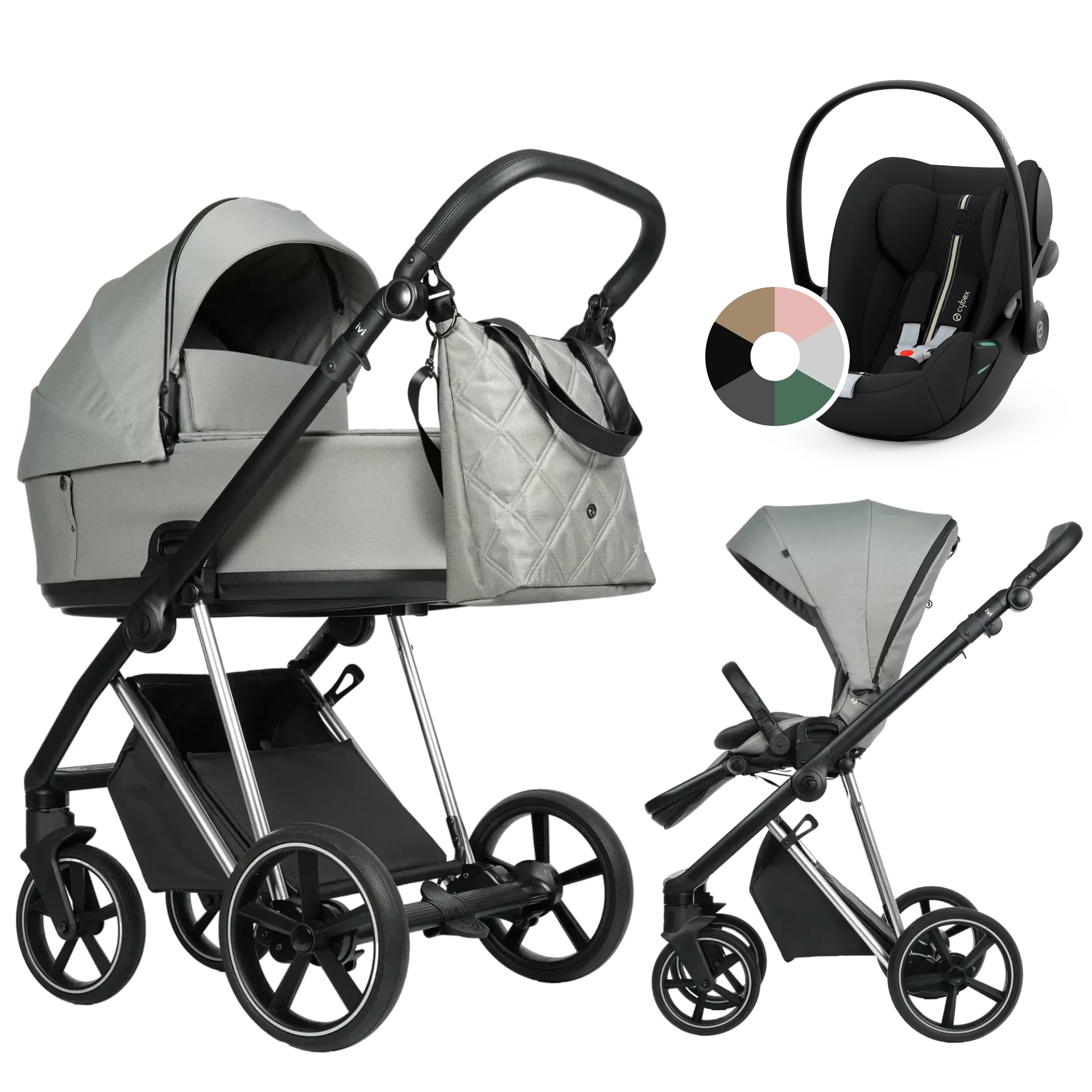 Roan Ivi 2.0 + Cybex Cloud G i-Size +GRATIS - 3w1 | Tea Leaf