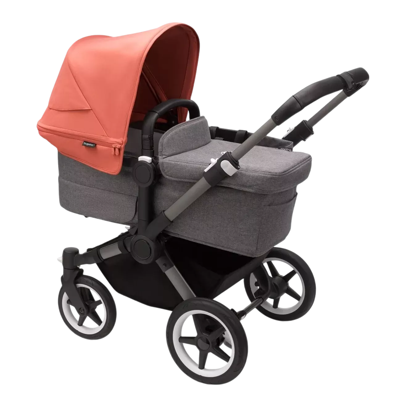 Bugaboo Donkey 5 Mono | Graphite-Grey Melange-Sunrise Red