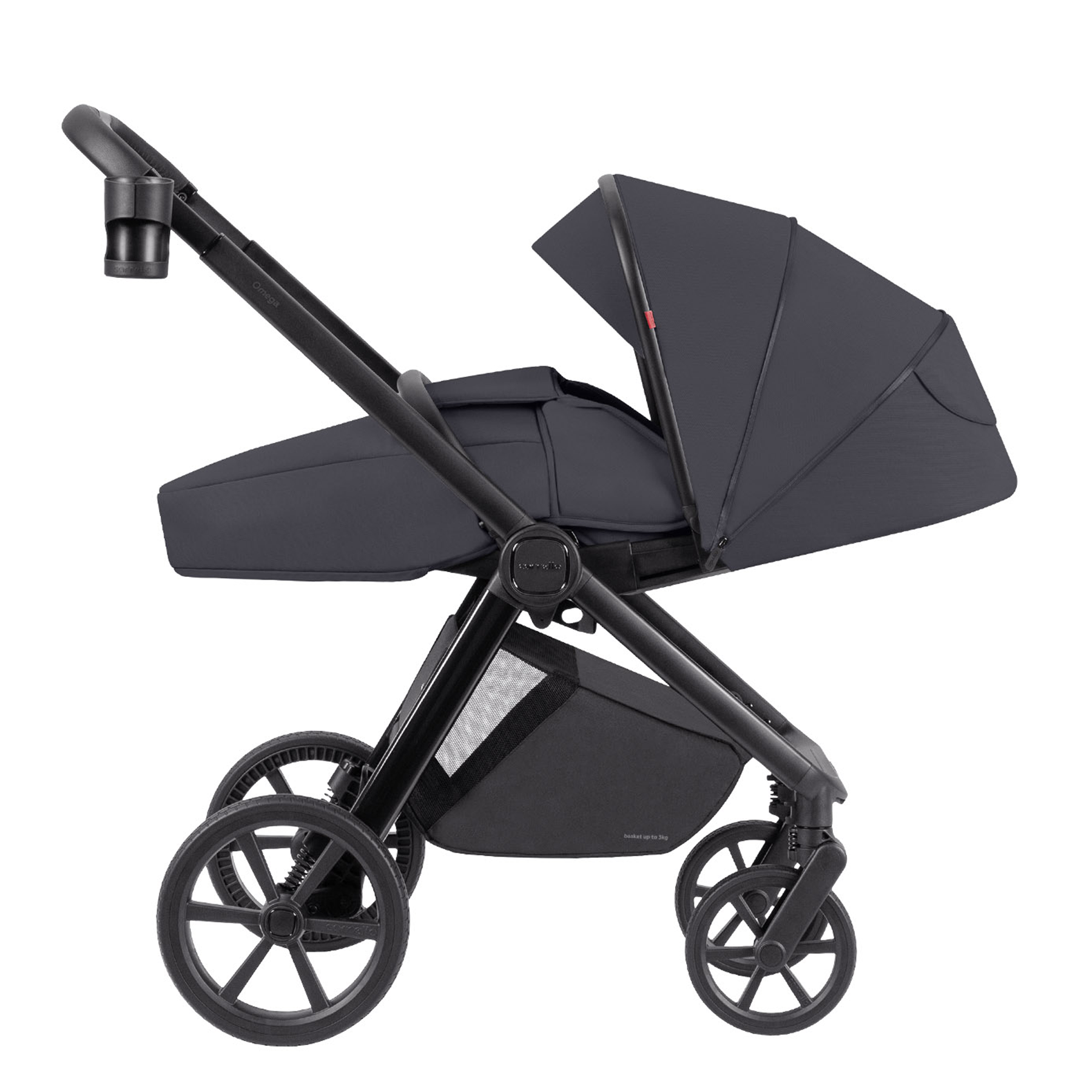 Carrello Omega Plus - 2w1 | Meteor Grey Carrello Omega Plus - 2w1 | Meteor Grey