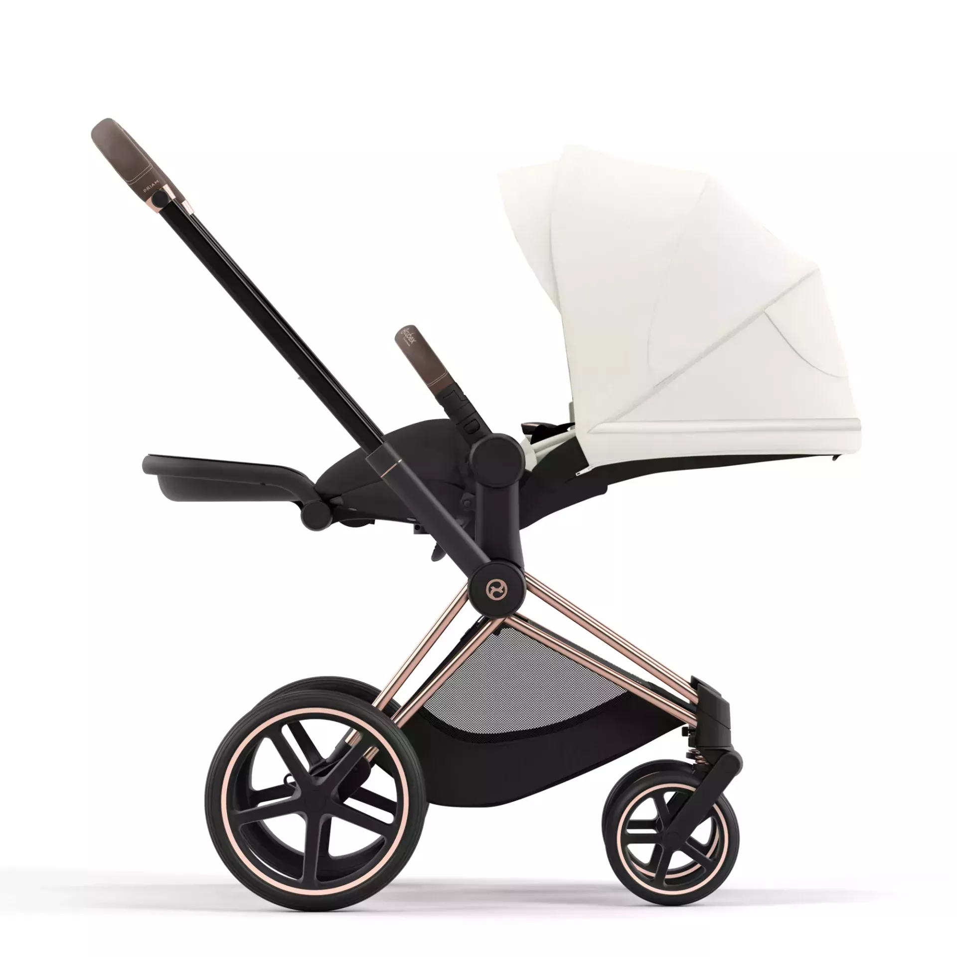 Cybex Priam 4.0 | Off White (Rosegold Frame)