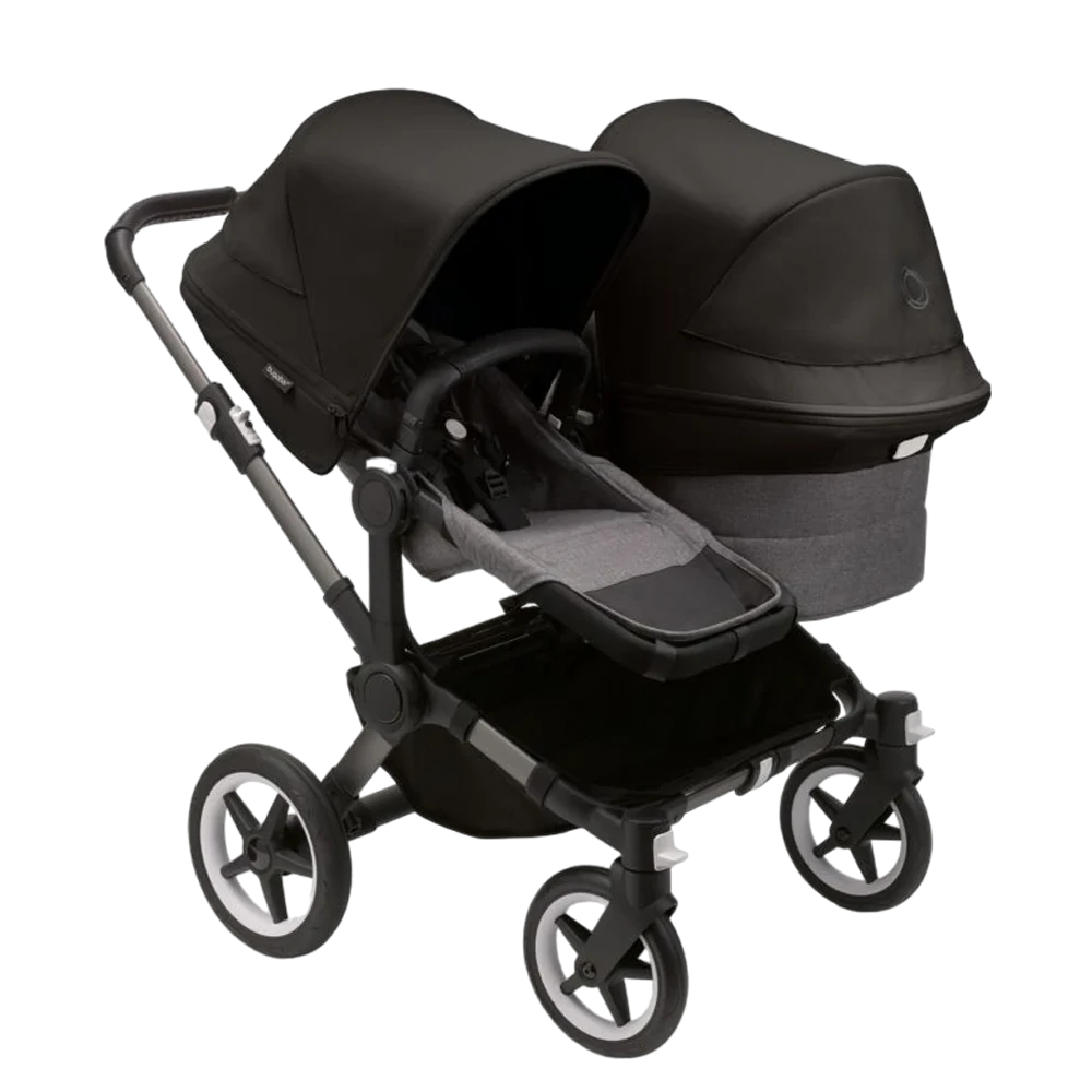 Bugaboo Donkey 5 Duo | Graphite-Grey Melange-Midnight Black