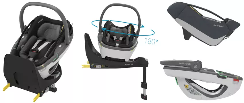 fotelik maxi-cosi coral 360+baza isofix