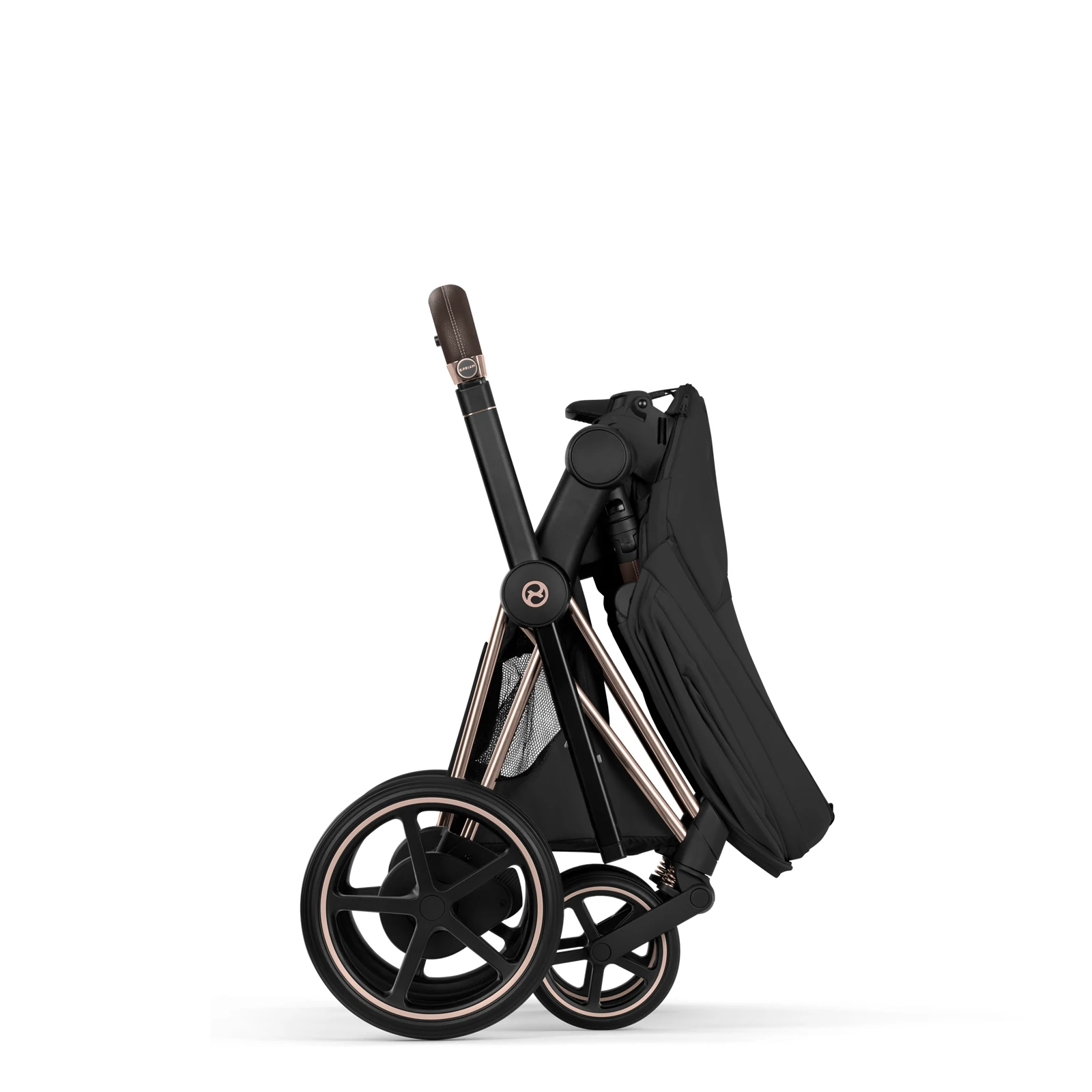 Cybex e-Priam 5.0 - wózek 2w1 | Sepia Black - Rosegold (Style)
