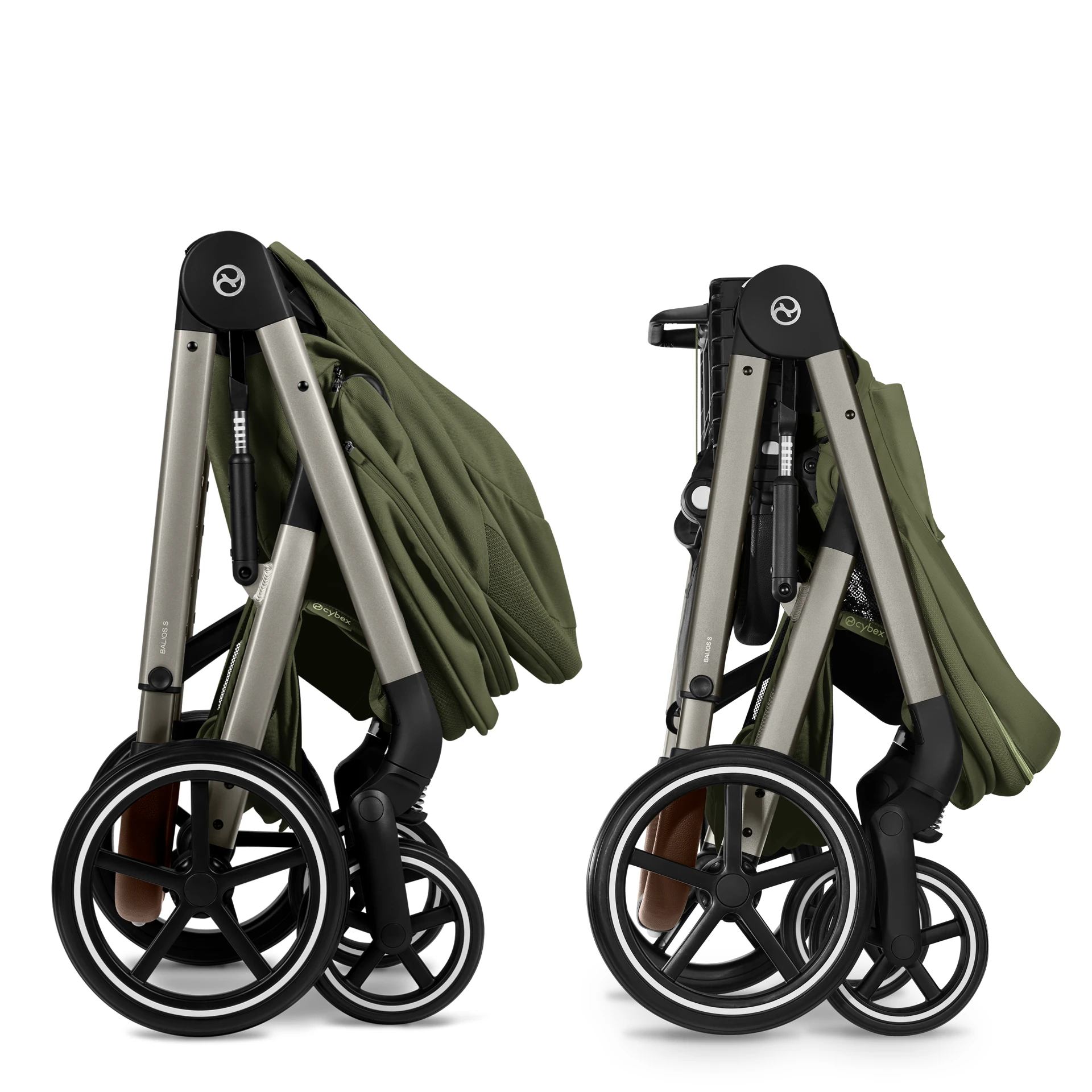 Cybex Balios S Lux Fold - 2w1 ze składaną gondolą | Moss Green