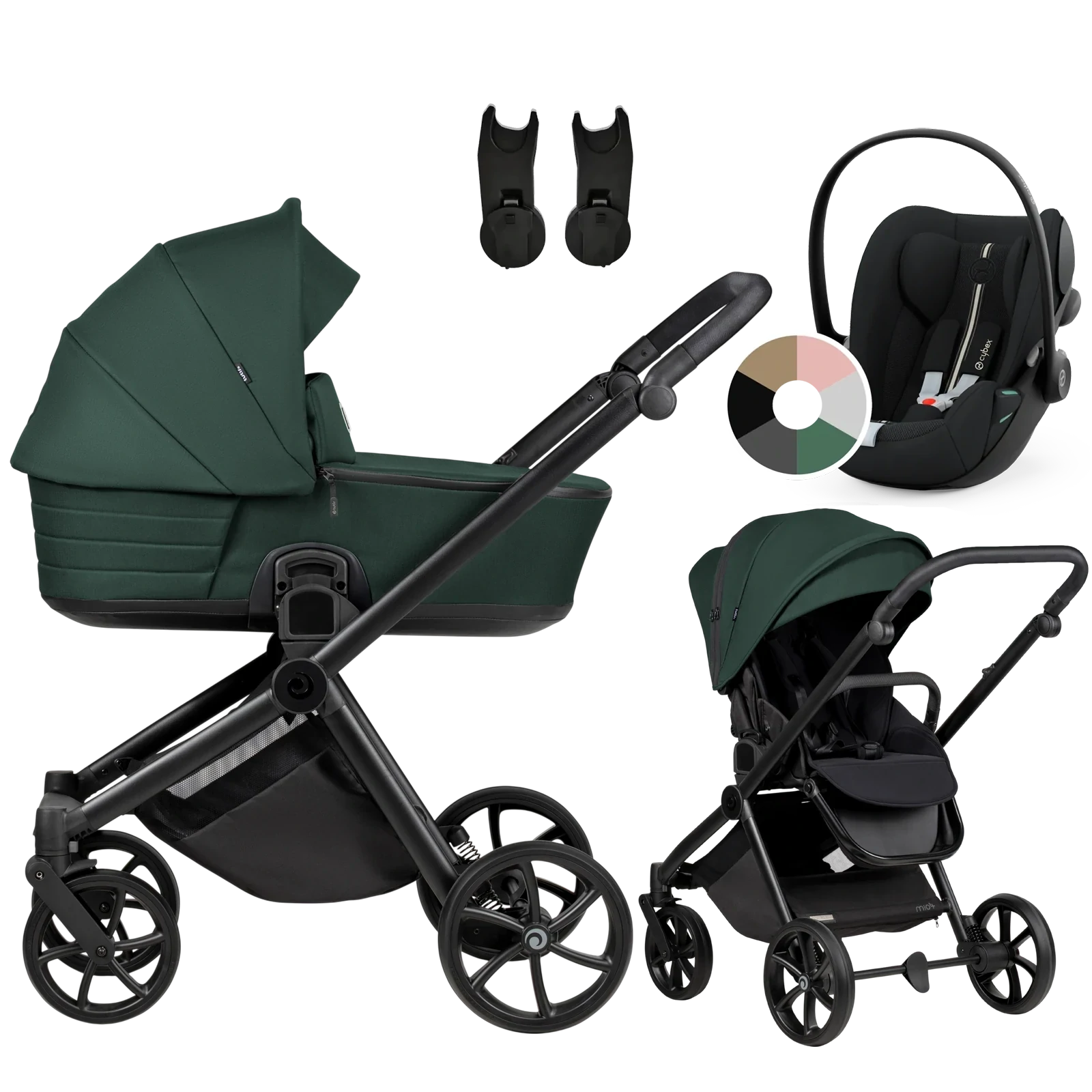 Tutis Mio 3 Plus + Cybex Cloud G3 i-Size + GRATIS - 3w1 | 240 Pacific Green