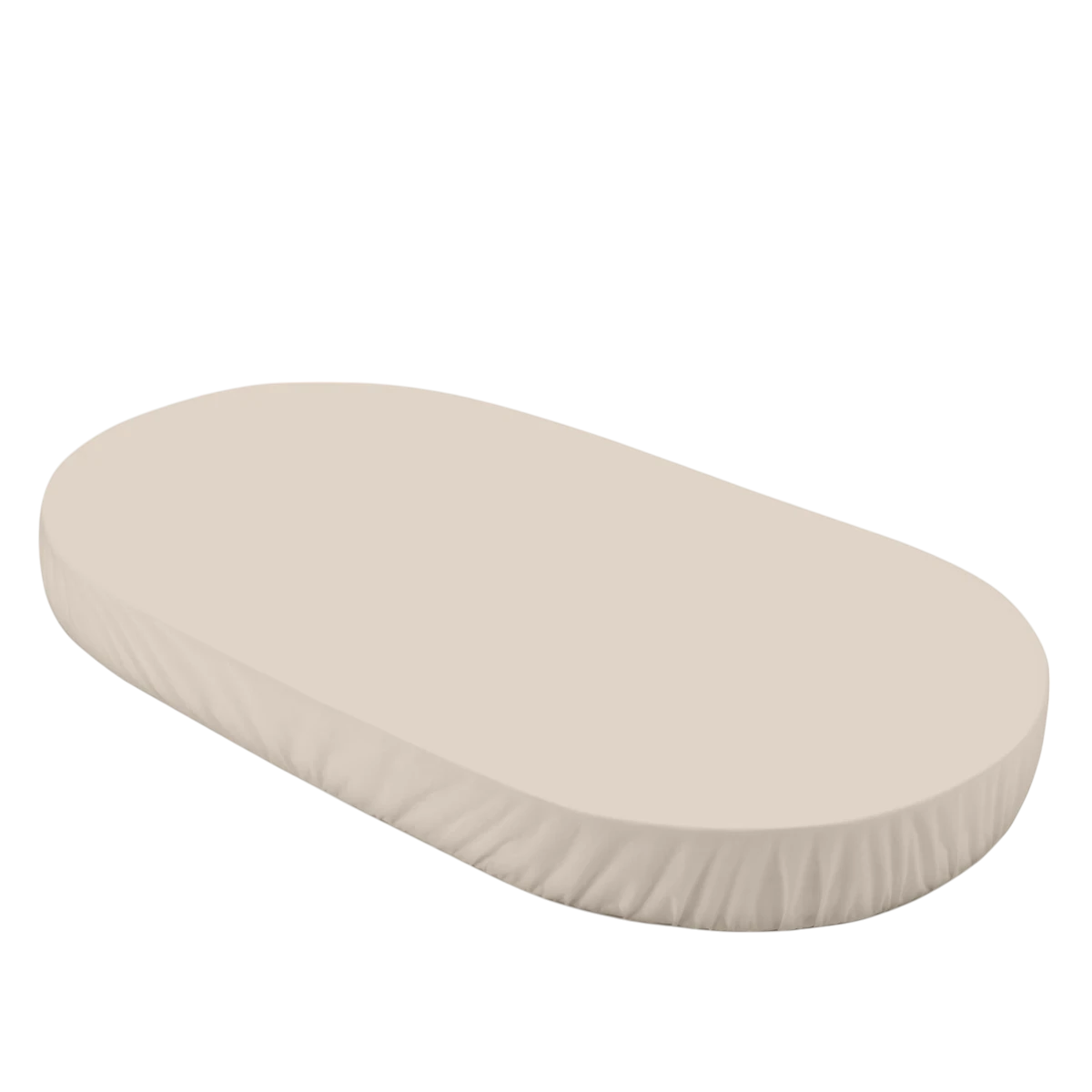 Prześcieradło duże do owalnego łóżeczka Waldin 7w1 | Beige