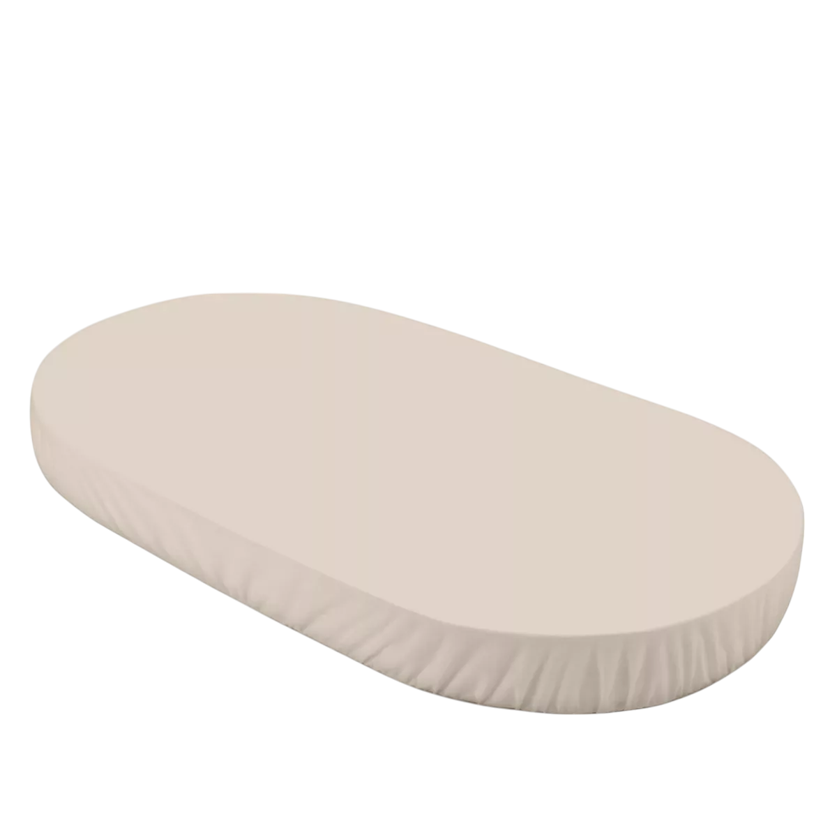 Prześcieradło duże do owalnego łóżeczka Waldin 7w1 | Beige