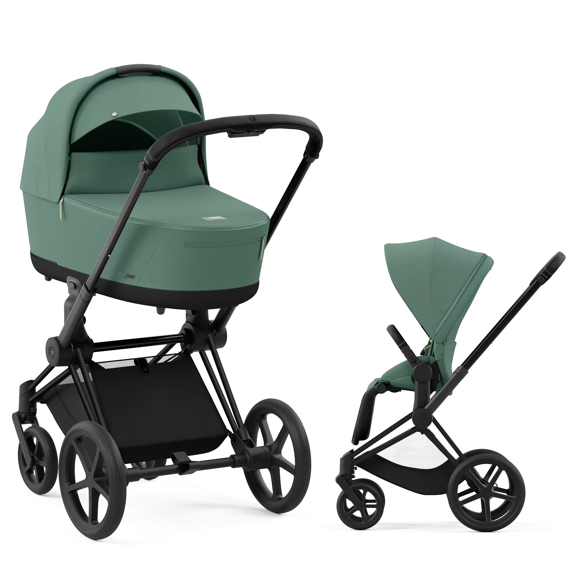 Cybex Priam 4.0 - 2w1 | Leaf Green (Matt Black Frame)