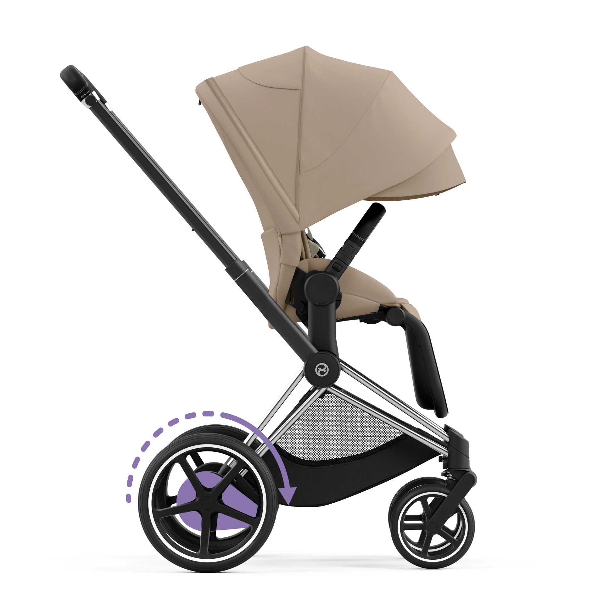 Cybex e-Priam 4.0 - 2w1 | Cozy Beige (Chrome Black Frame) Cybex e-Priam 4.0 - 2w1 | Cozy Beige (Chrome Black Frame)