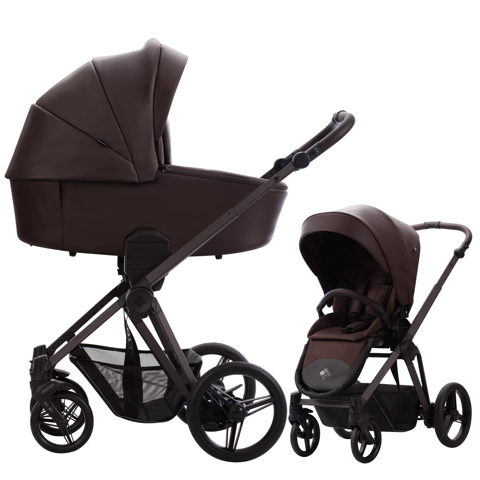 Bebetto Nuvio - wózek 2w1 | Pro 01 Brown