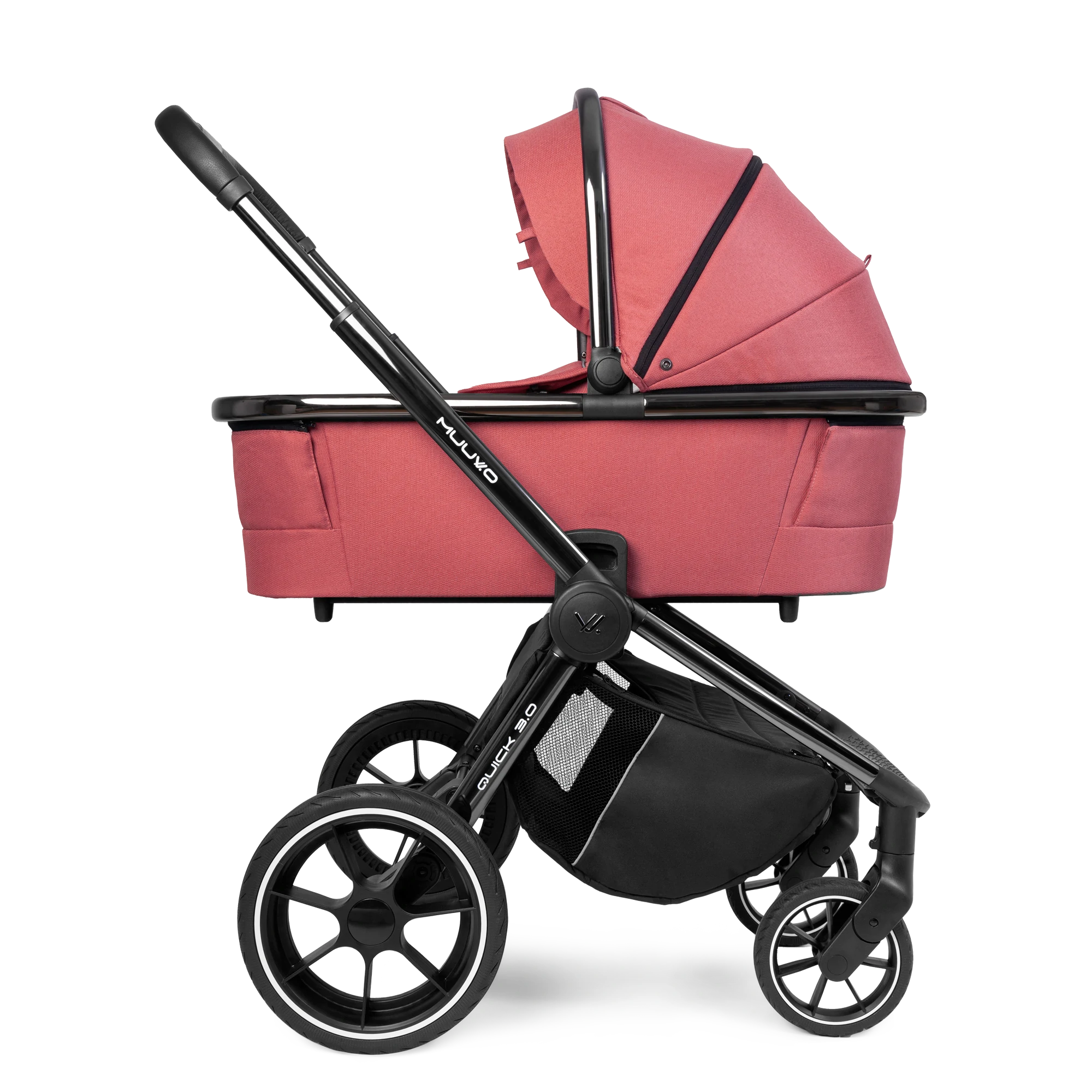 Gondola XL Muuvo Quick 3.0 Black Chrome | Pure Pink
