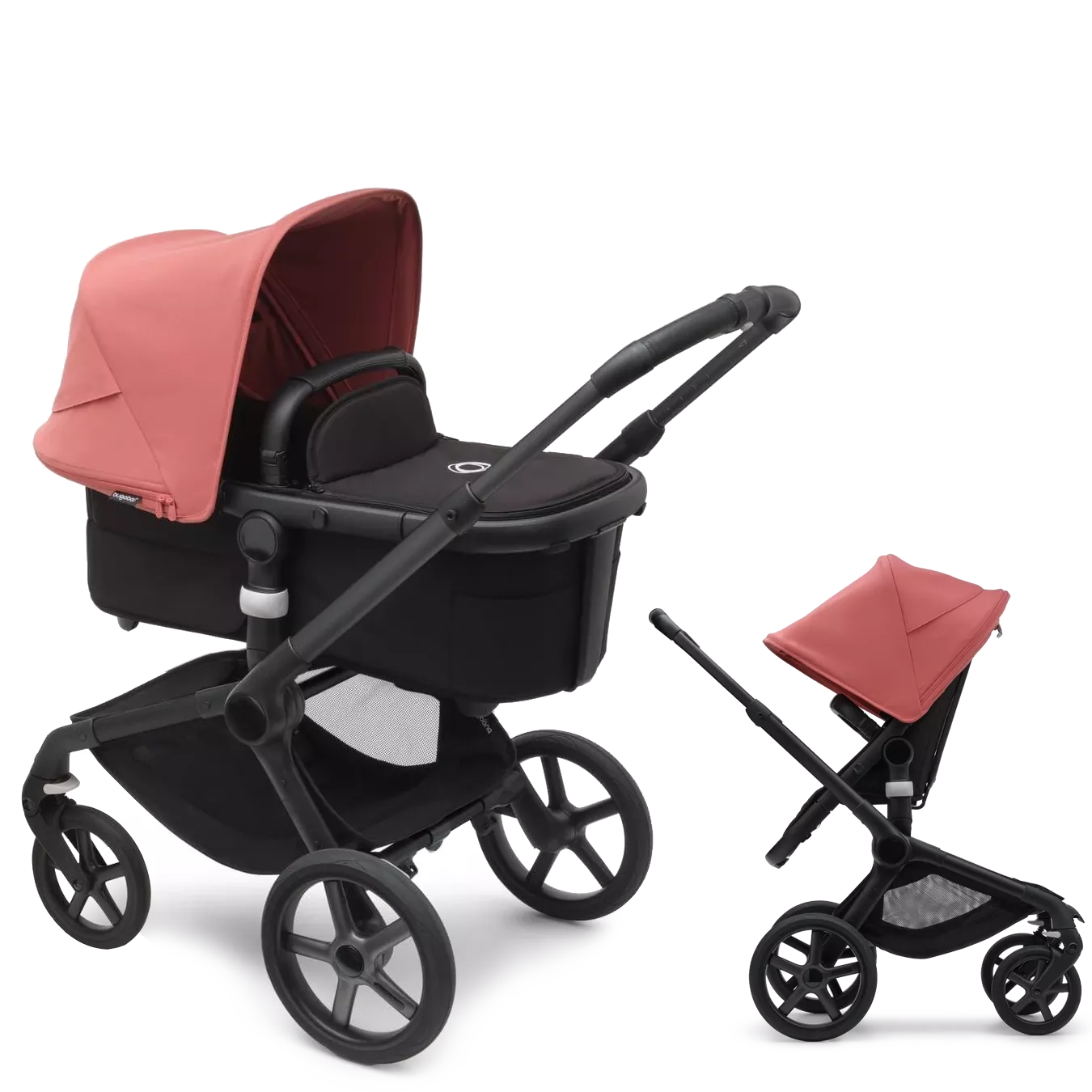 Bugaboo Fox 5 - 2w1 | Black-Midnight Black-Sunrise Red