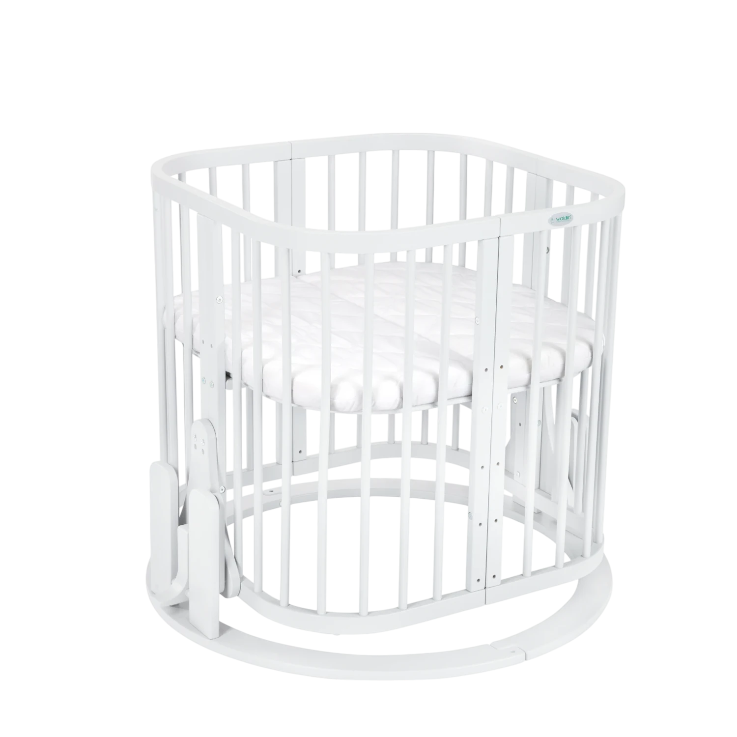 Kołyska Waldin do łóżeczka 7w1 | White