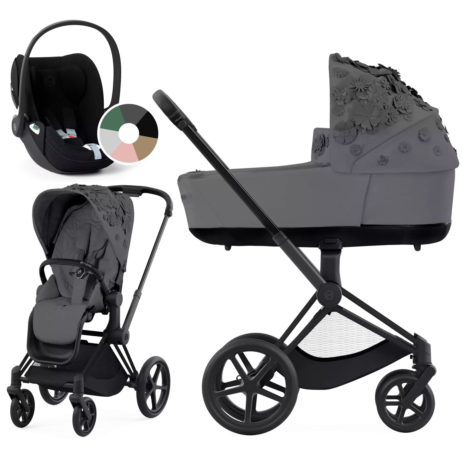 Cybex Priam 4.0 + Cybex Cloud T i-Size - 3w1 | Dream Grey - Fashion Collection
