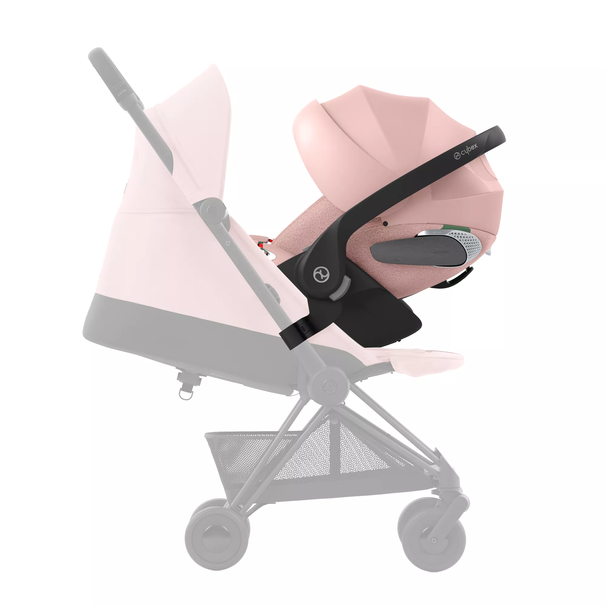 Cybex Cloud T i-Size+baza Cybex Base T | Peach Pink (Plus)