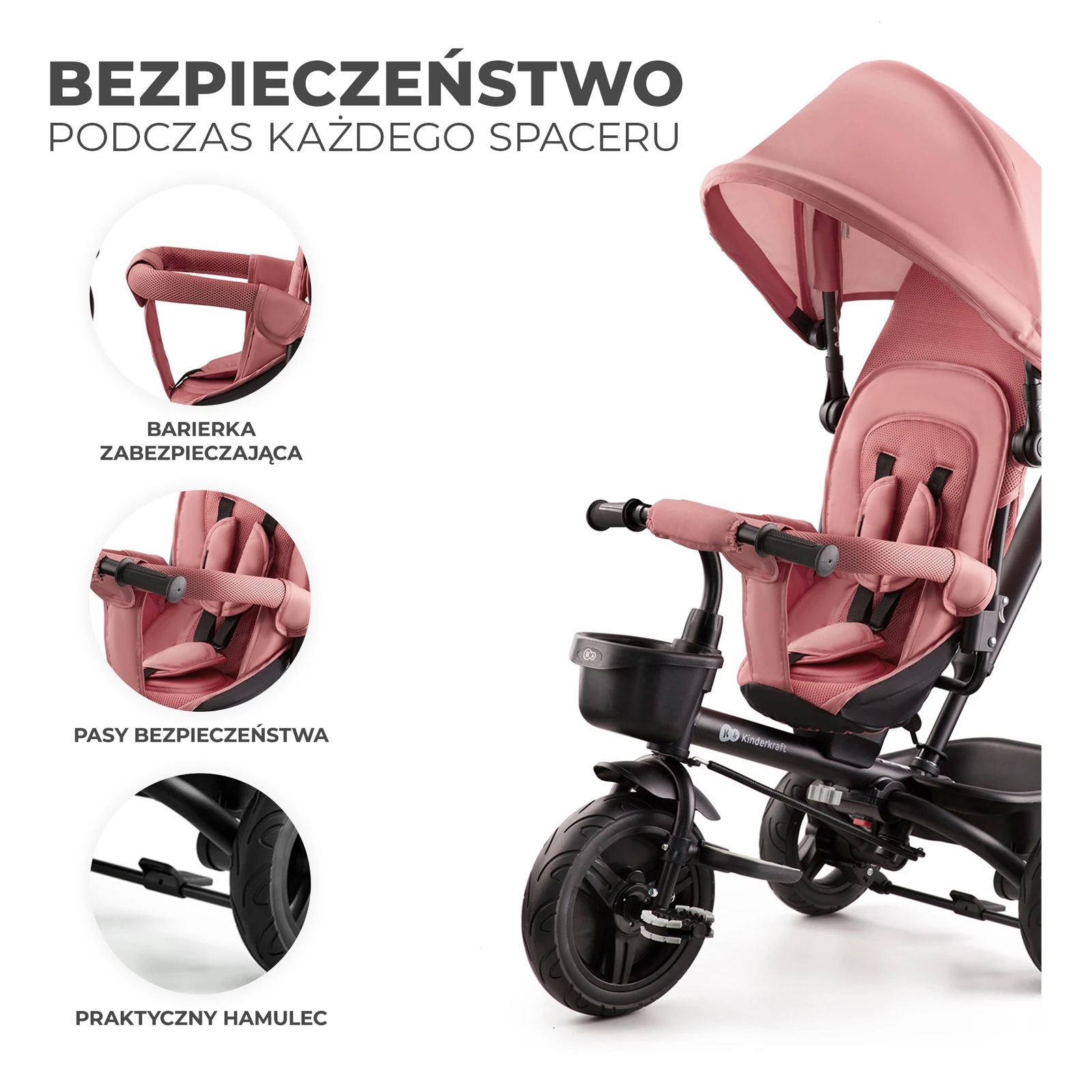 Kinderkraft Aveo | Rose Pink Kinderkraft Aveo | Rose Pink