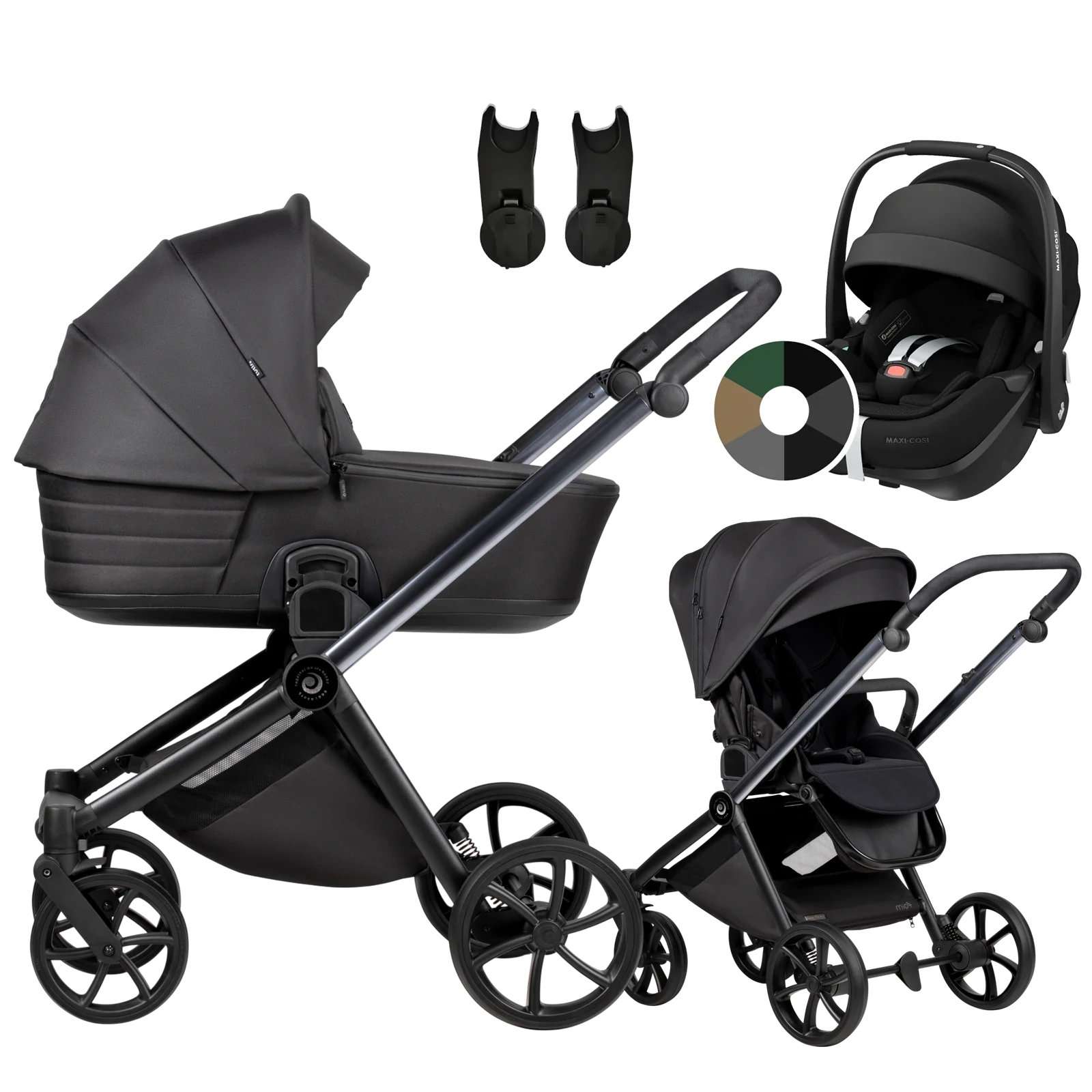 Tutis Mio 3 Plus + Maxi-Cosi Pebble 360 Pro2 + GRATIS - 3w1 | 060 Obsidian