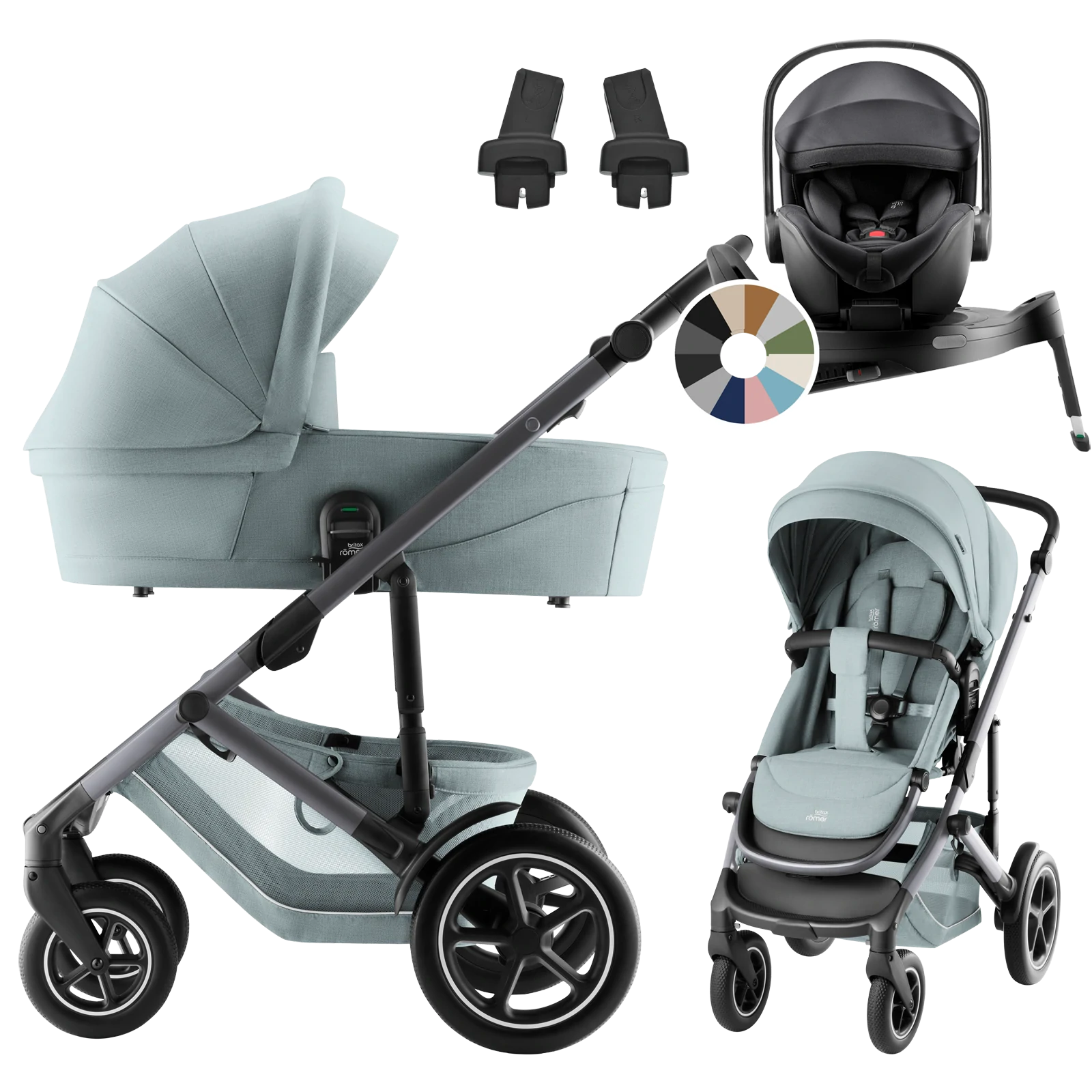 Britax Römer Smile 5Z + Britax Römer Baby-Safe Pro + baza Vario 5Z +GRATIS - 4w1 | Harbor Blue