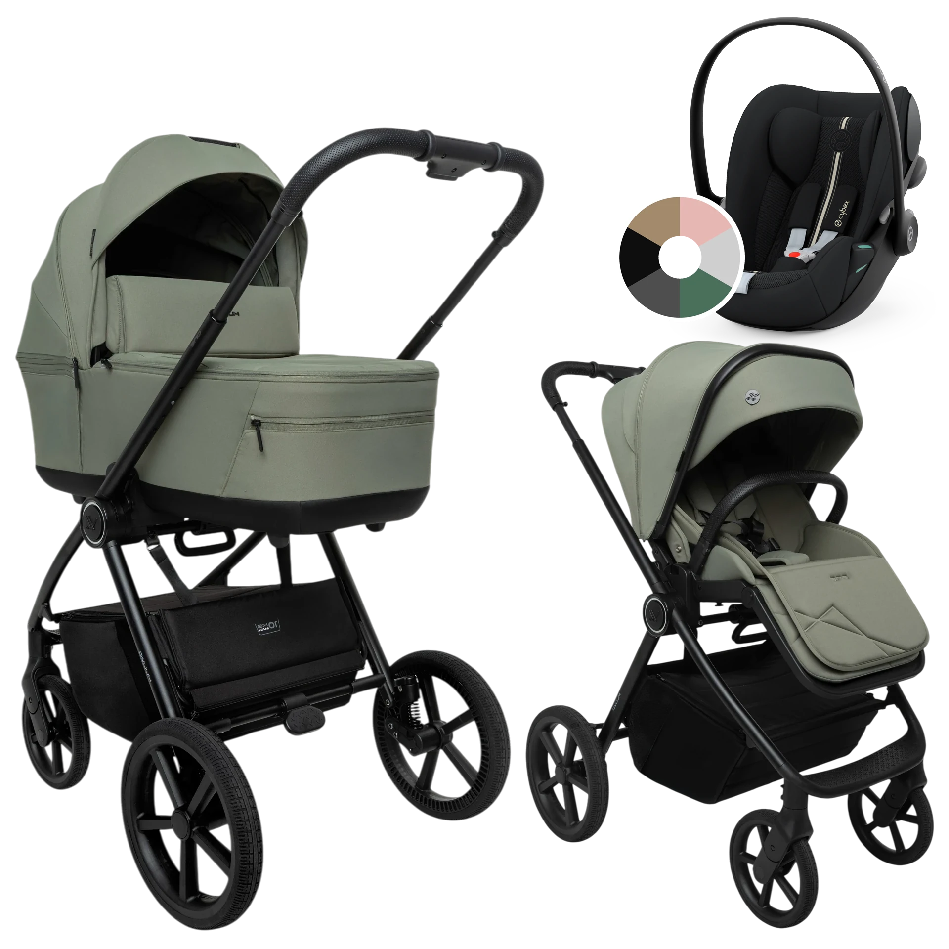 Muuvo One + Cybex Cloud G i-Size +GRATIS - 3w1 | Olive