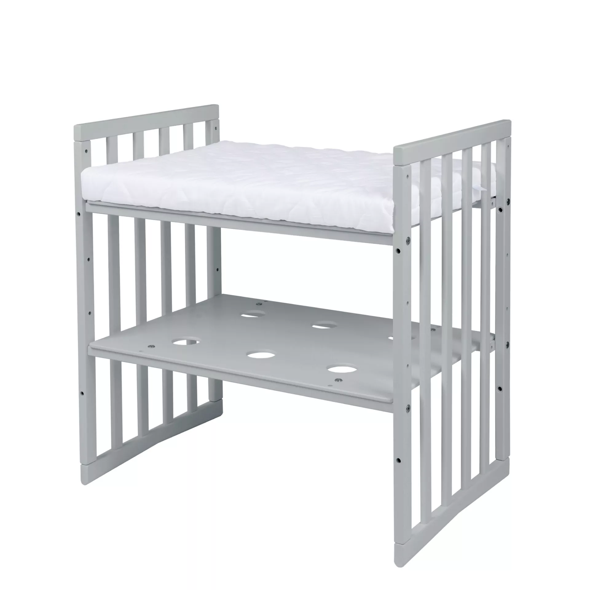 Waldin - owalne łóżeczko 7w1 | Grey Waldin - owalne łóżeczko 7w1 | Grey