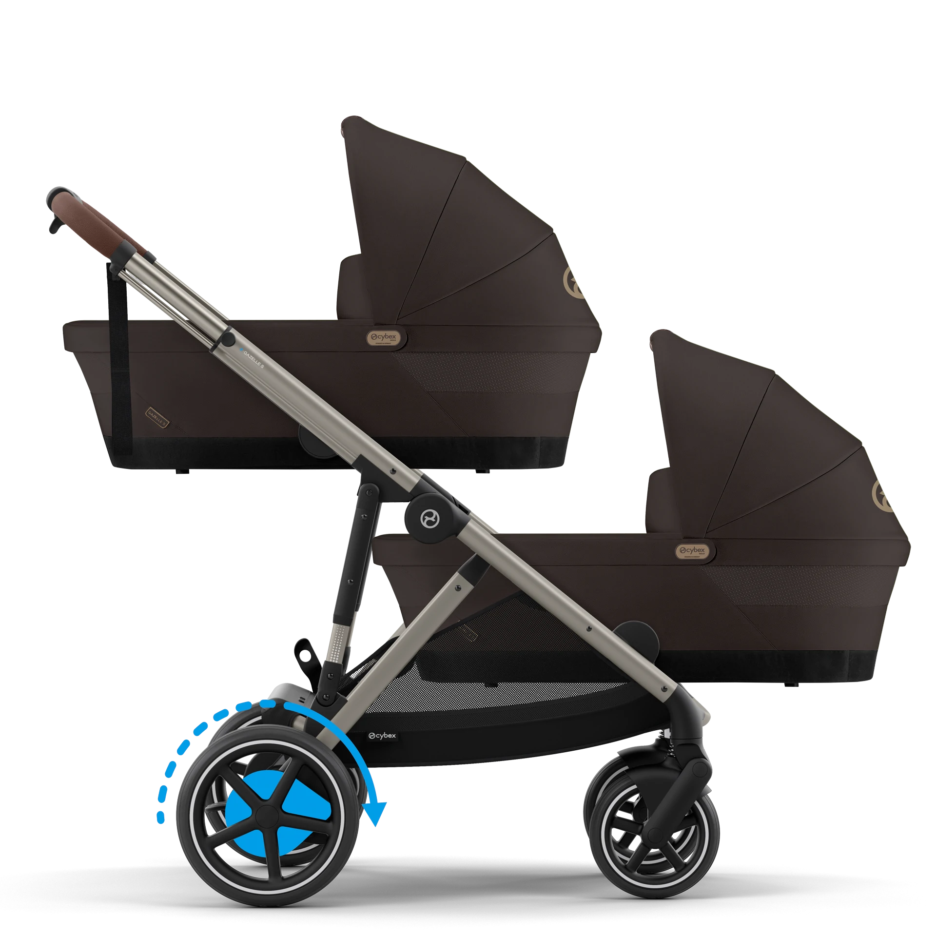 Cybex e-Gazelle S Twin | Chocolate Brown