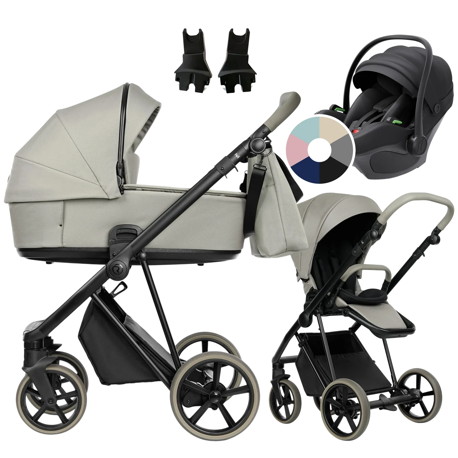Roan Ivi 2.0 Vintage + Avionaut Pixel 3 + GRATIS - 3w1 | Luxe Grey