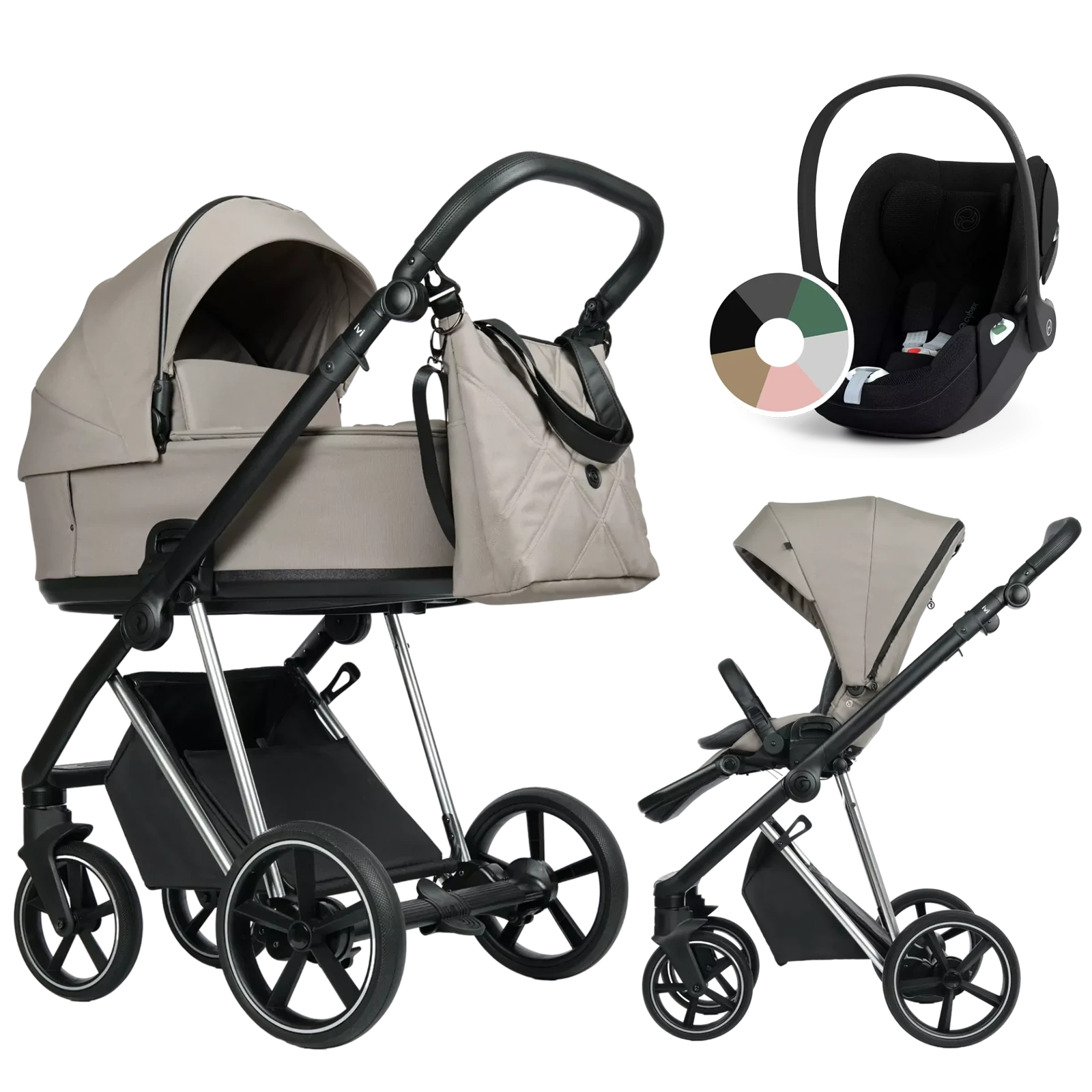 Roan Ivi 2.0 Vintage + Cybex Cloud T i-Size +GRATIS - 3w1 | Hazel