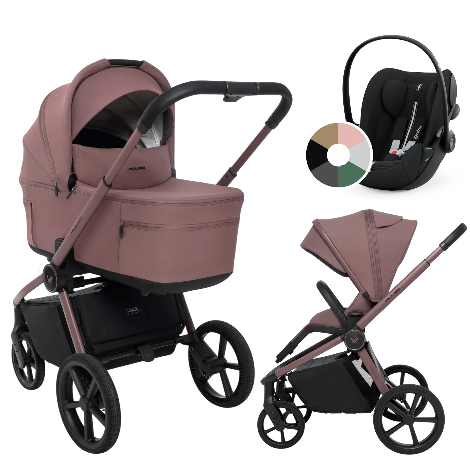 Muuvo Fold + Cybex Cloud G3 i-Size + GRATIS - 3w1 | Cocoa