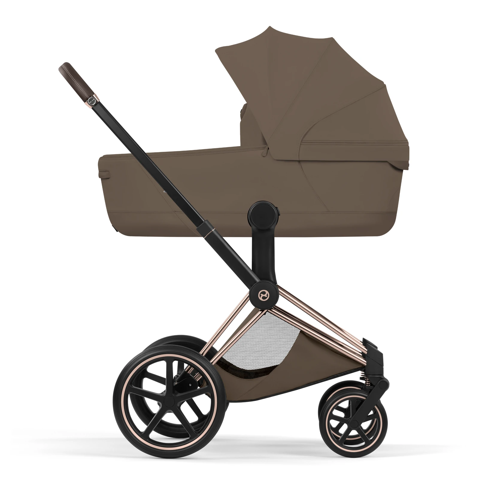 Cybex Priam 5.0 - wózek 4w1 | Coconut Brown - Rosegold (Style)