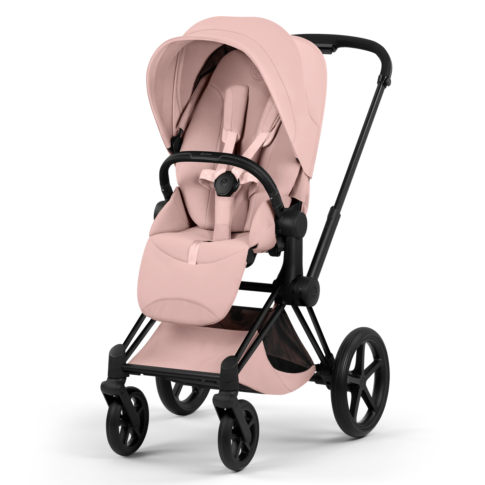 Cybex Priam 5.0 - wózek 4w1 | Peach Pink - Matt Black (Style)