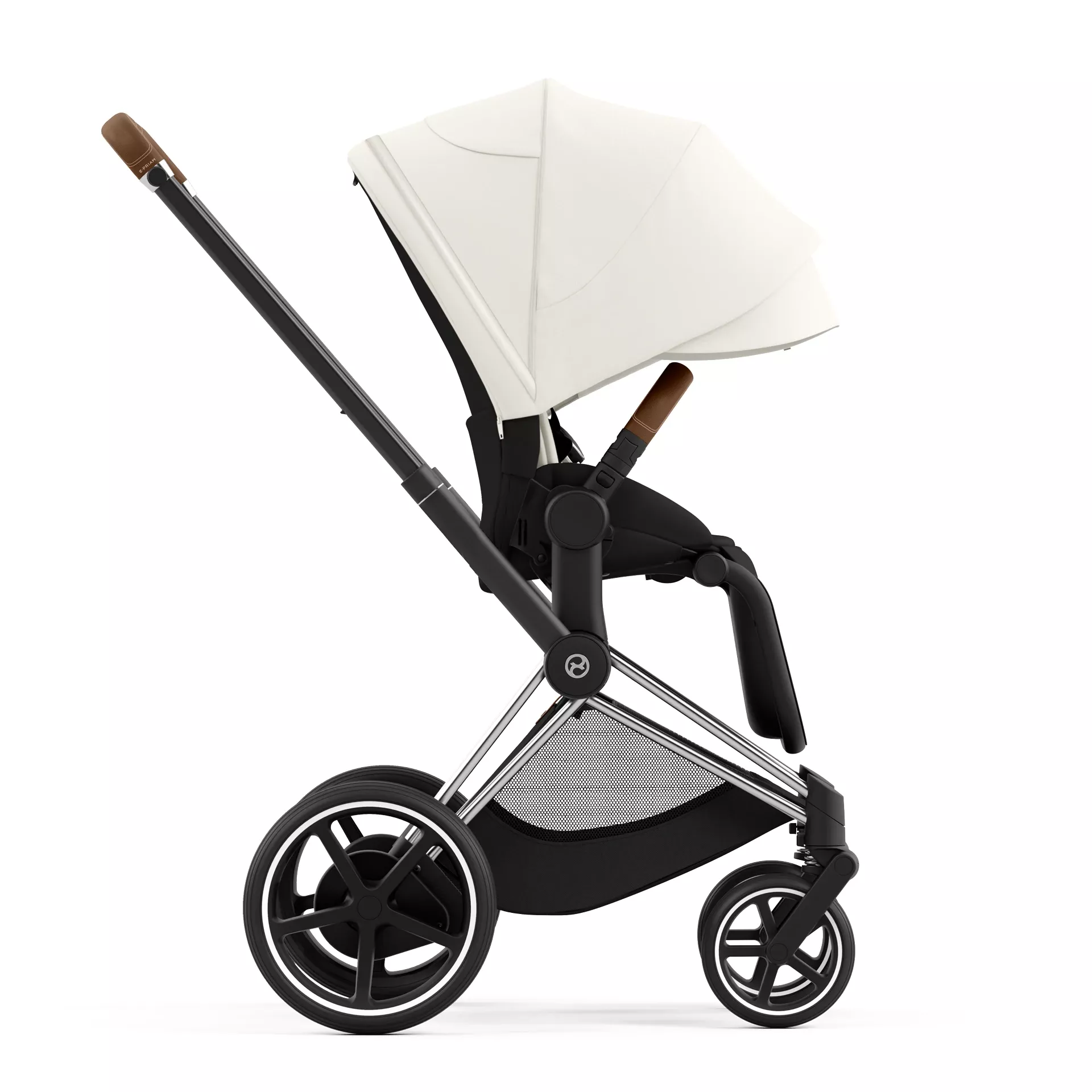 Cybex e-Priam 4.0 - 2w1 | Off White (Chrome Brown Frame) Cybex e-Priam 4.0 - 2w1 | Off White (Chrome Brown Frame)