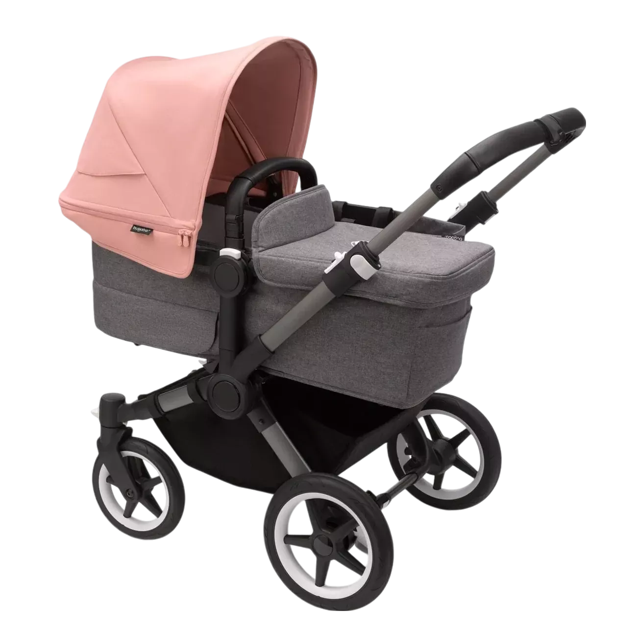 Bugaboo Donkey 5 Mono | Graphite-Grey Melange-Morning Pink