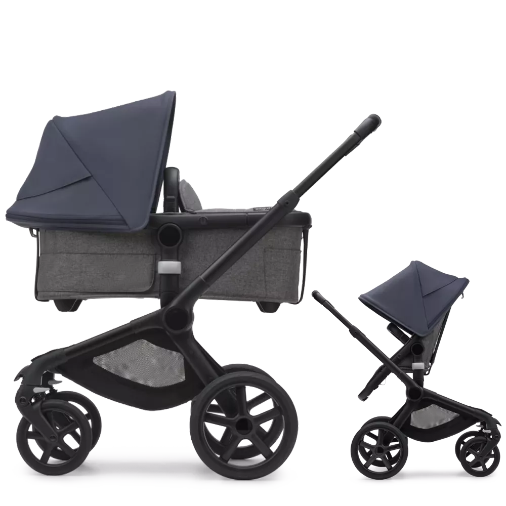 Bugaboo Fox 5 | Black-Grey Melange-Stormy Blue