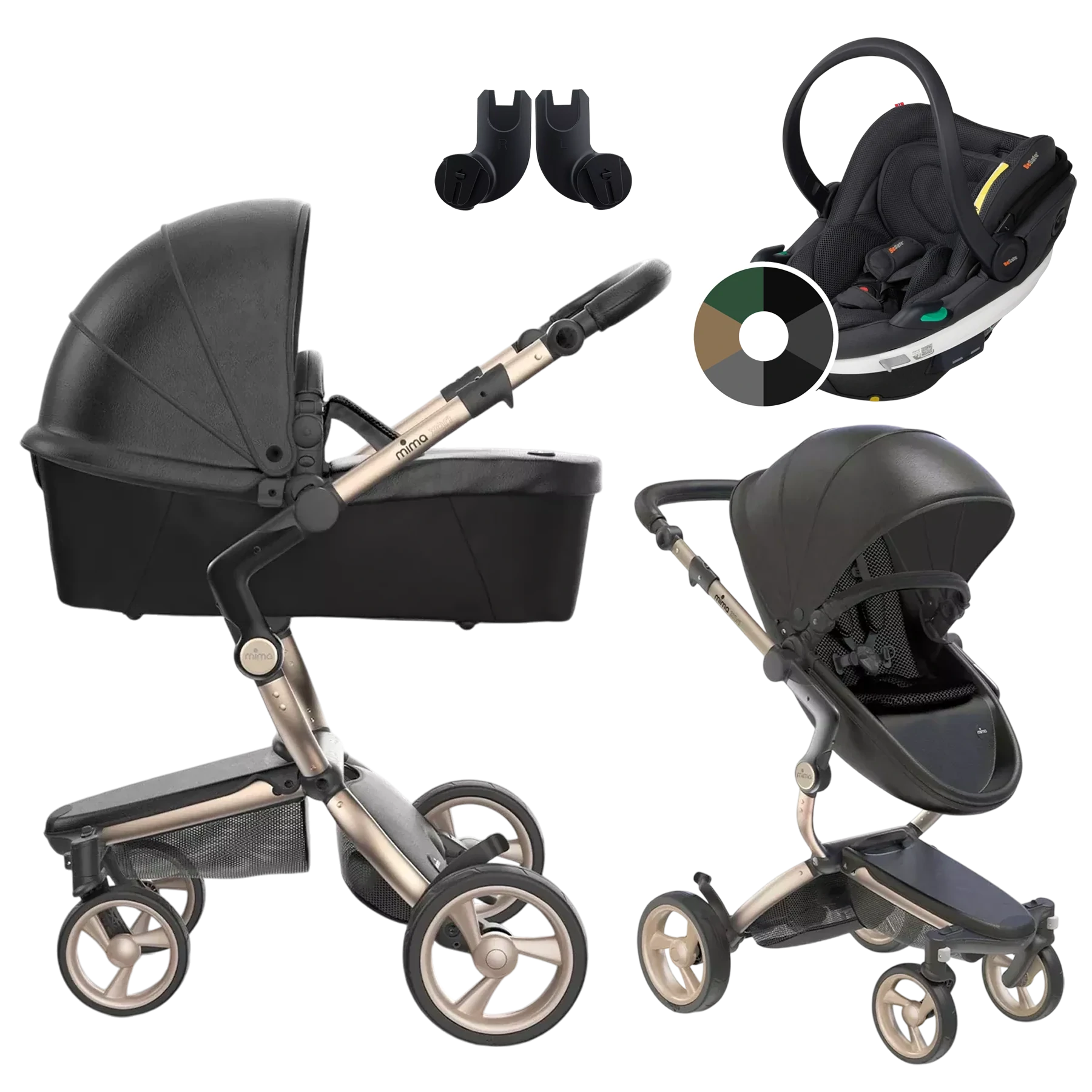 Mima Xari 4G + BeSafe Go Beyond +GRATIS - 3w1 | Champagne-Black-Black