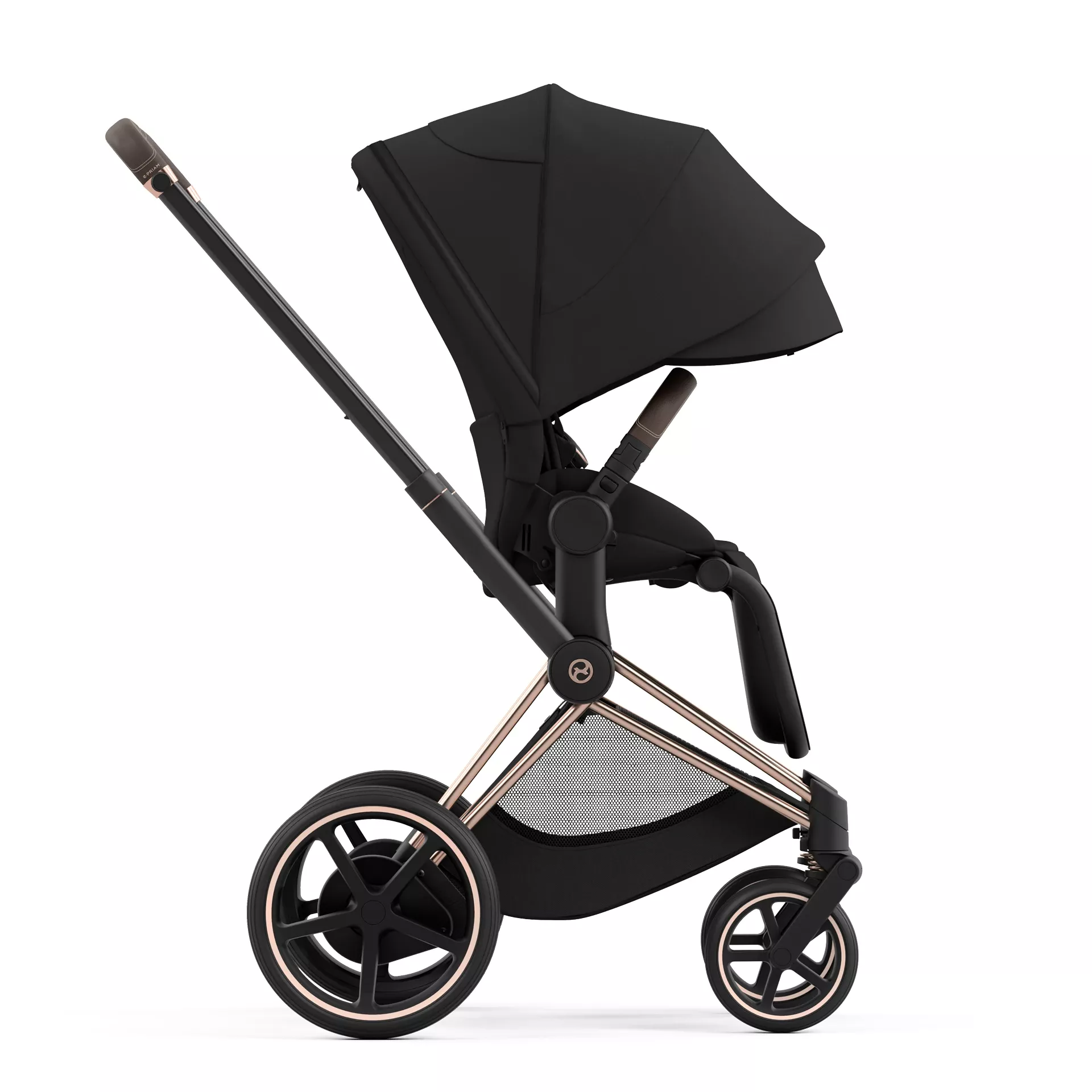 Cybex e-Priam 4.0 - 2w1 | Sepia Black (Rosegold Frame) Cybex e-Priam 4.0 - 2w1 | Sepia Black (Rosegold Frame)