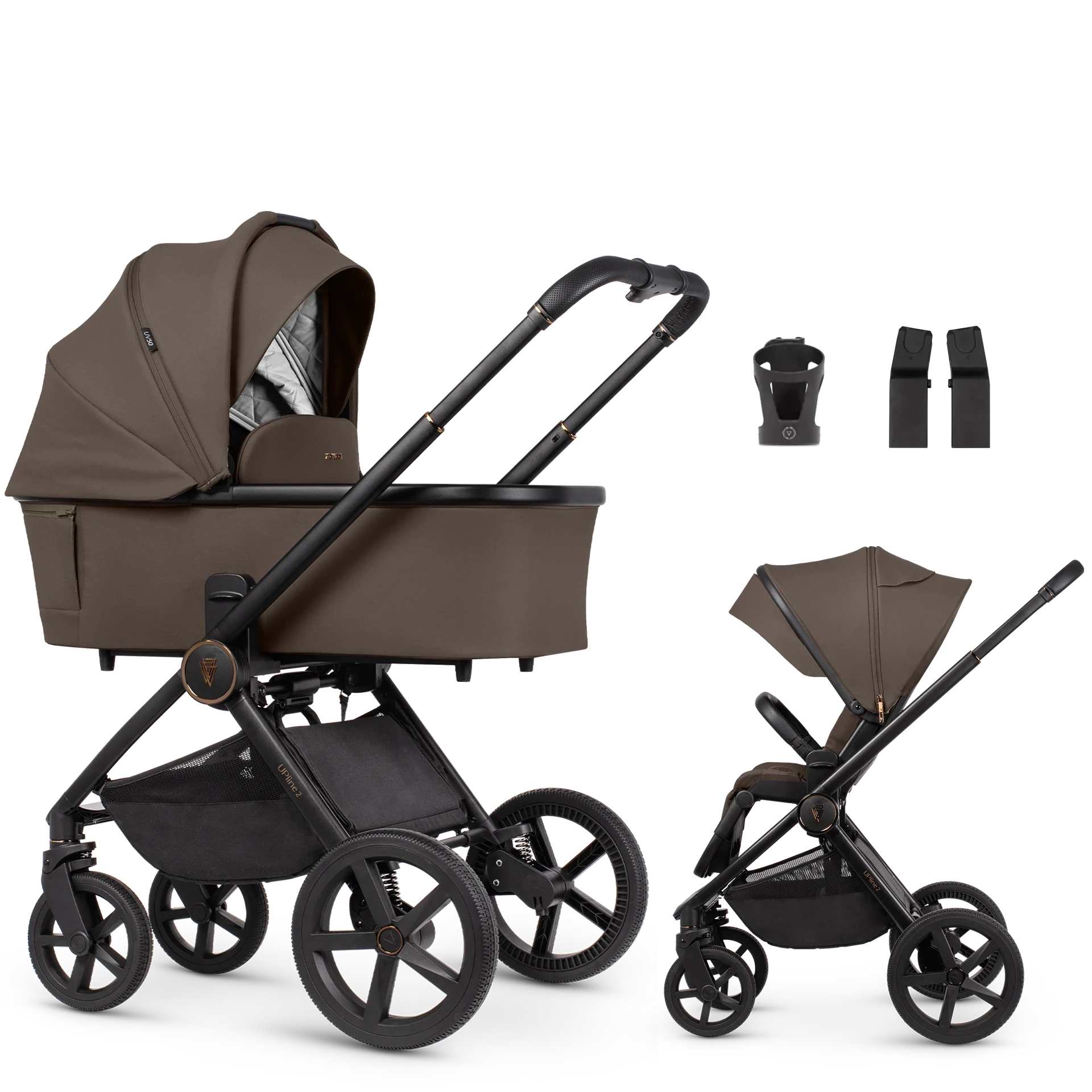 Venicci Upline 2 +AKCESORIA - 2w1 | Brownie