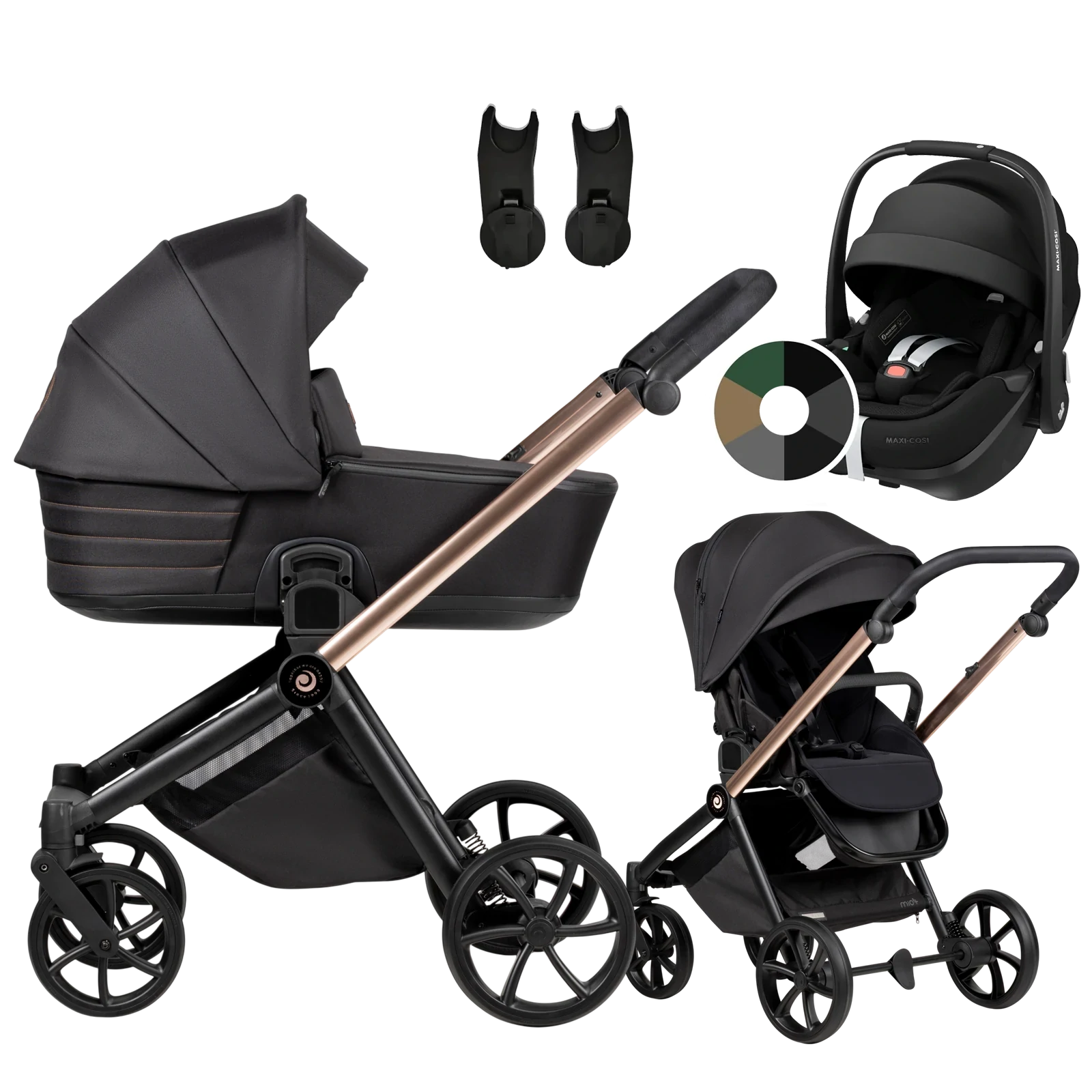 Tutis Mio 3 Plus + Maxi-Cosi Pebble 360 Pro2 + GRATIS - 3w1 | 292 Rosegold