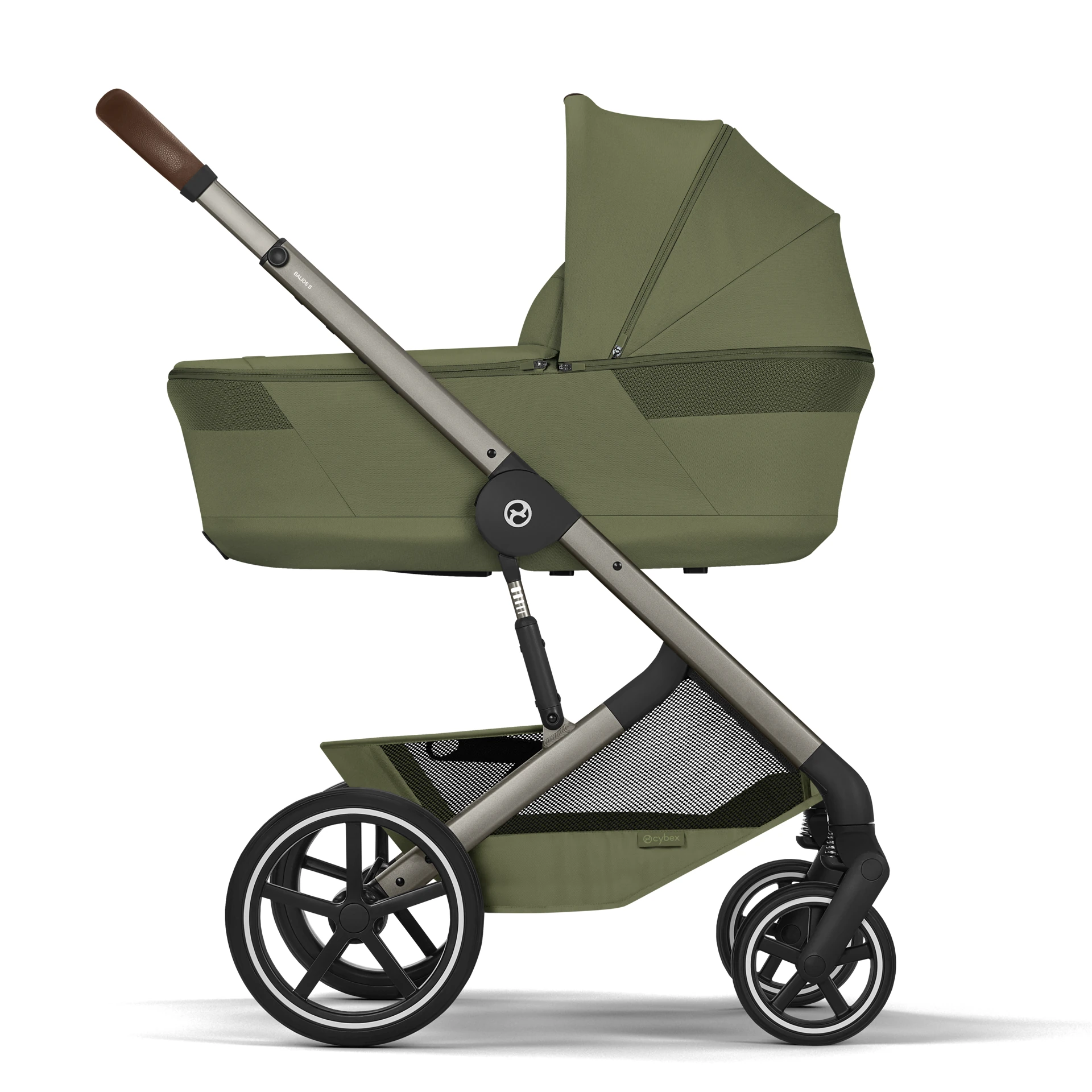 Cybex Balios S Lux Fold - 2w1 ze składaną gondolą | Moss Green