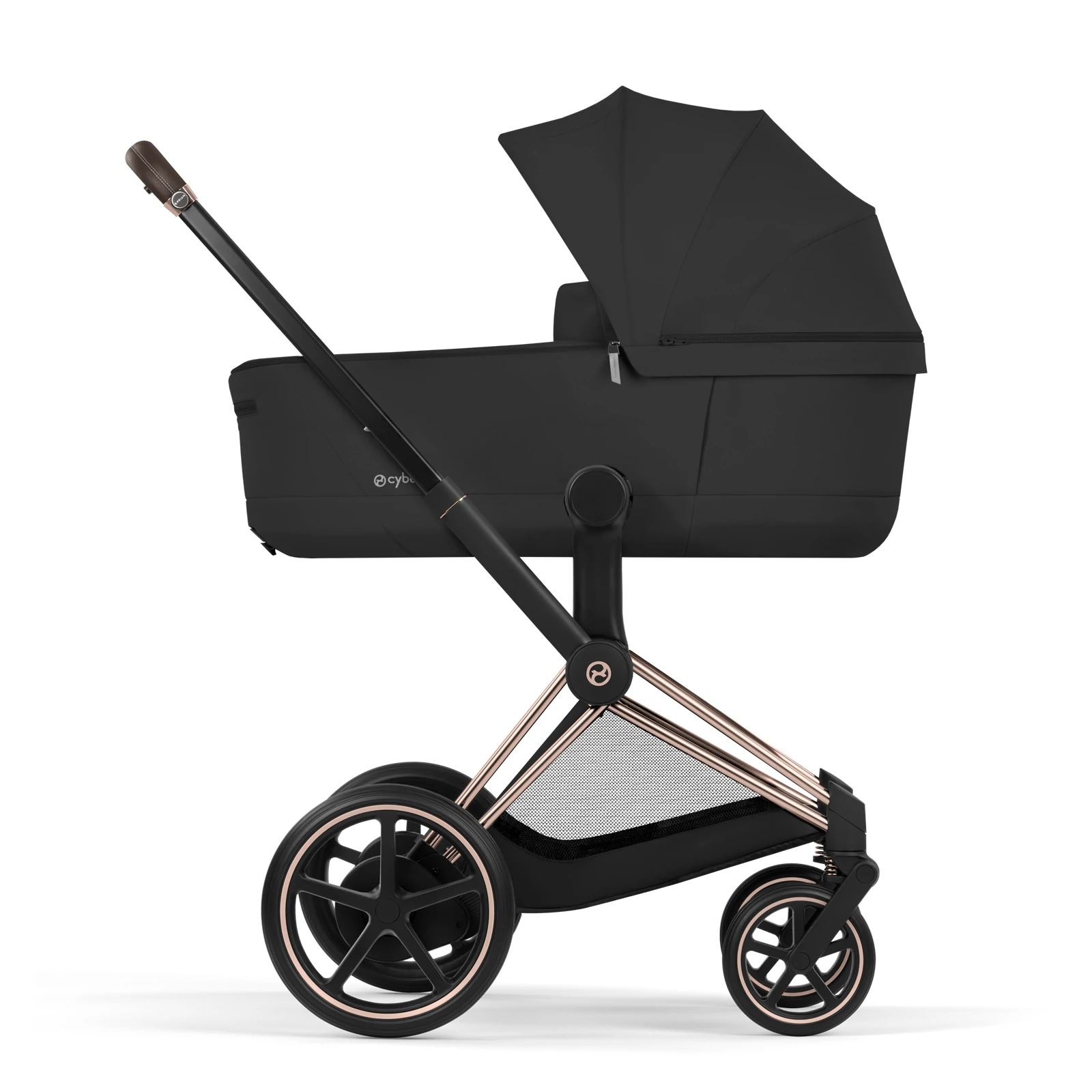 Cybex e-Priam 5.0 - wózek 2w1 | Sepia Black - Rosegold (Comfort)