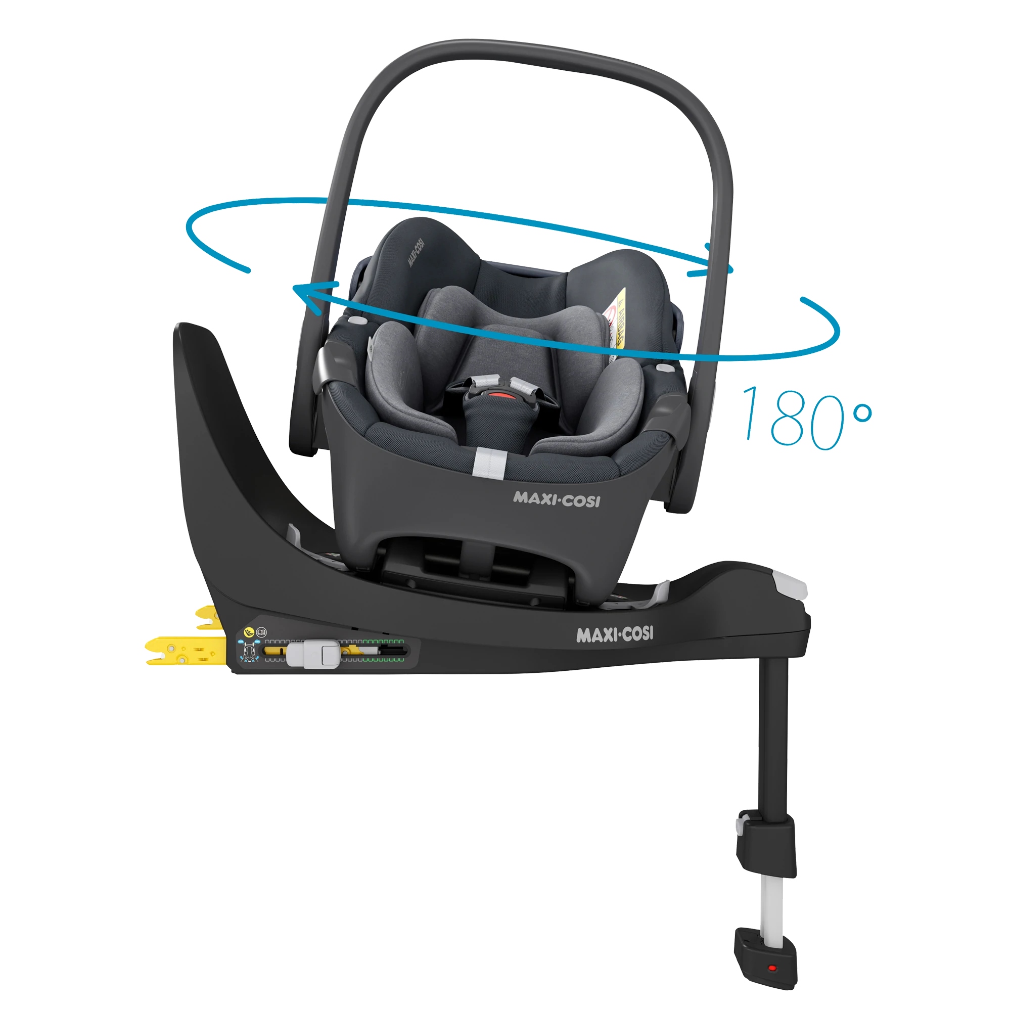 Maxi-Cosi Pebble 360 + baza FamilyFix 360 | Essential Graphite Maxi-Cosi Pebble 360 + baza FamilyFix 360 | Essential Graphite