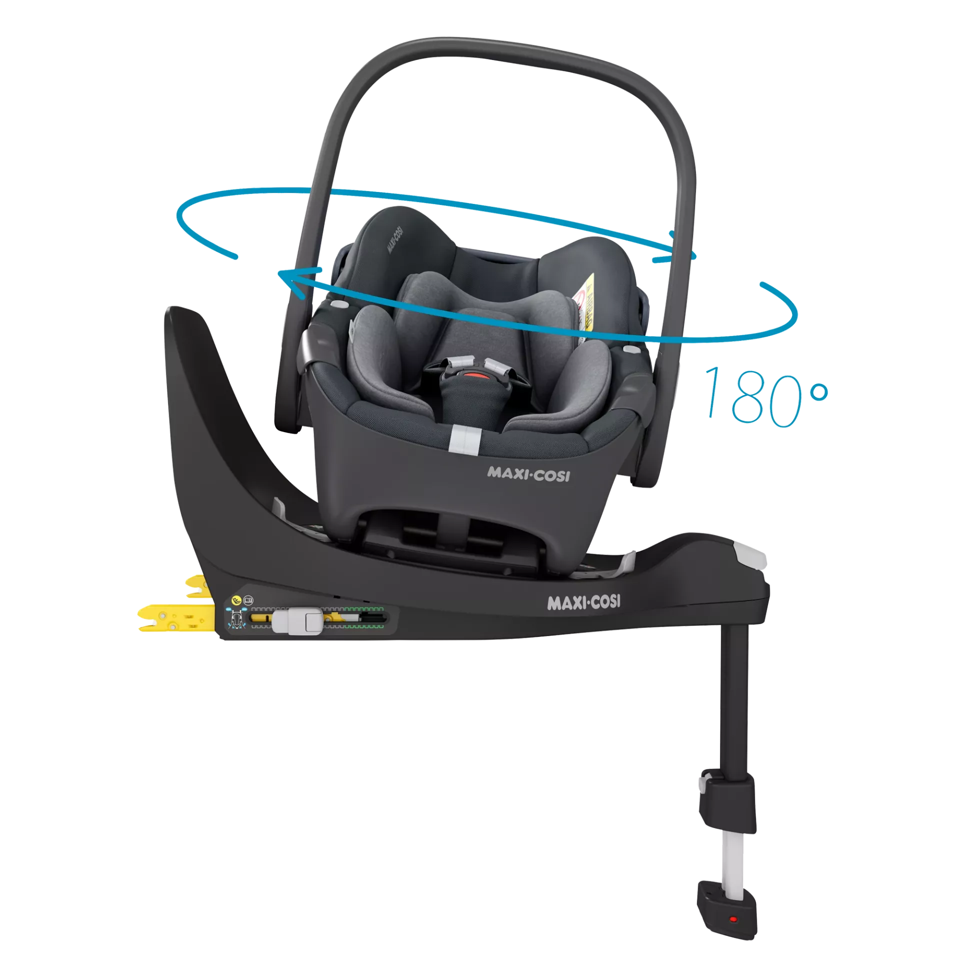 Maxi-Cosi Pebble 360 + baza FamilyFix 360 | Essential Graphite