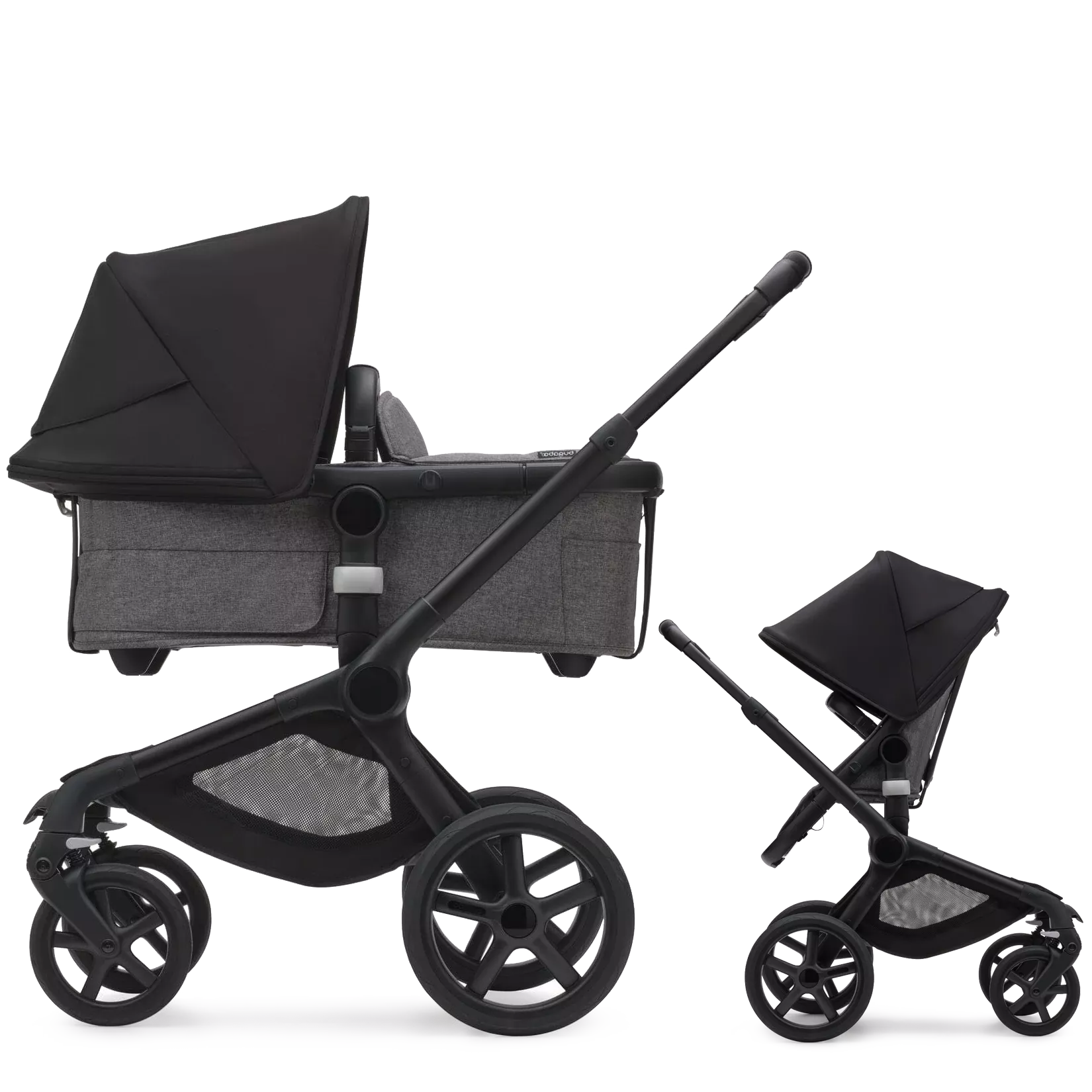 Bugaboo Fox 5 | Black-Grey Melange-Midnight Black