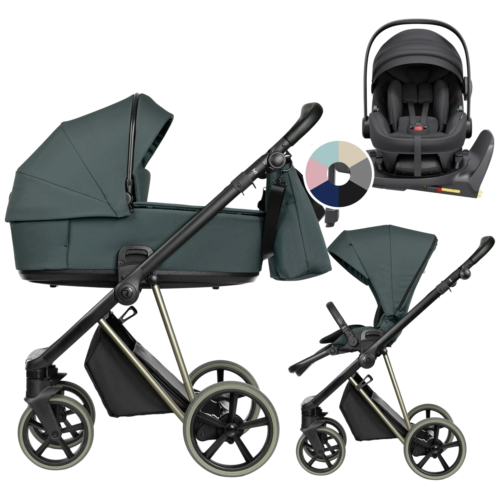 Roan Ivi 2.0 Vintage + Avionaut Pixel 3 + baza IQ Orbit + GRATIS - 4w1 | Himalayan Green