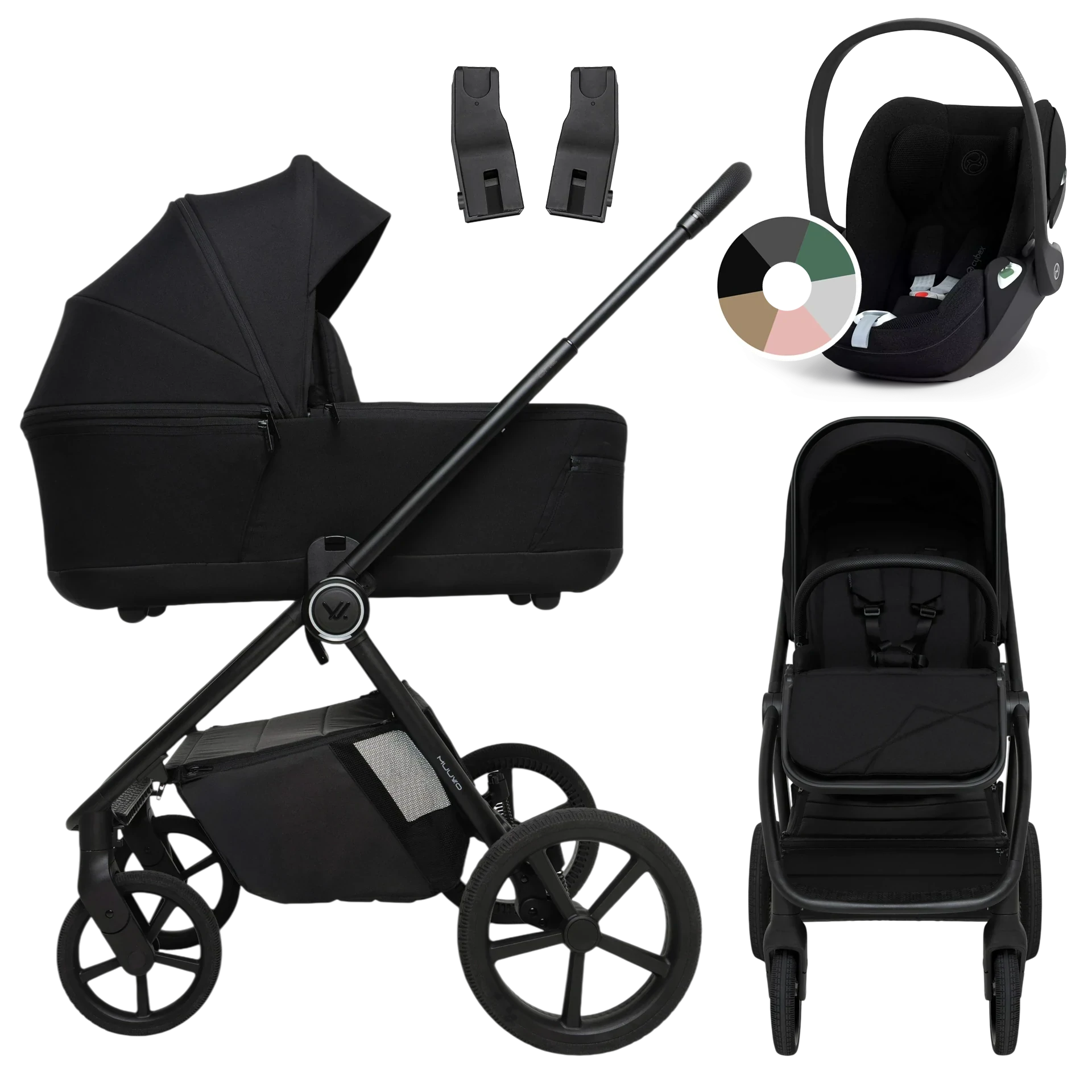 Muuvo One + Cybex Cloud T i-Size +GRATIS - 3w1 | Negro