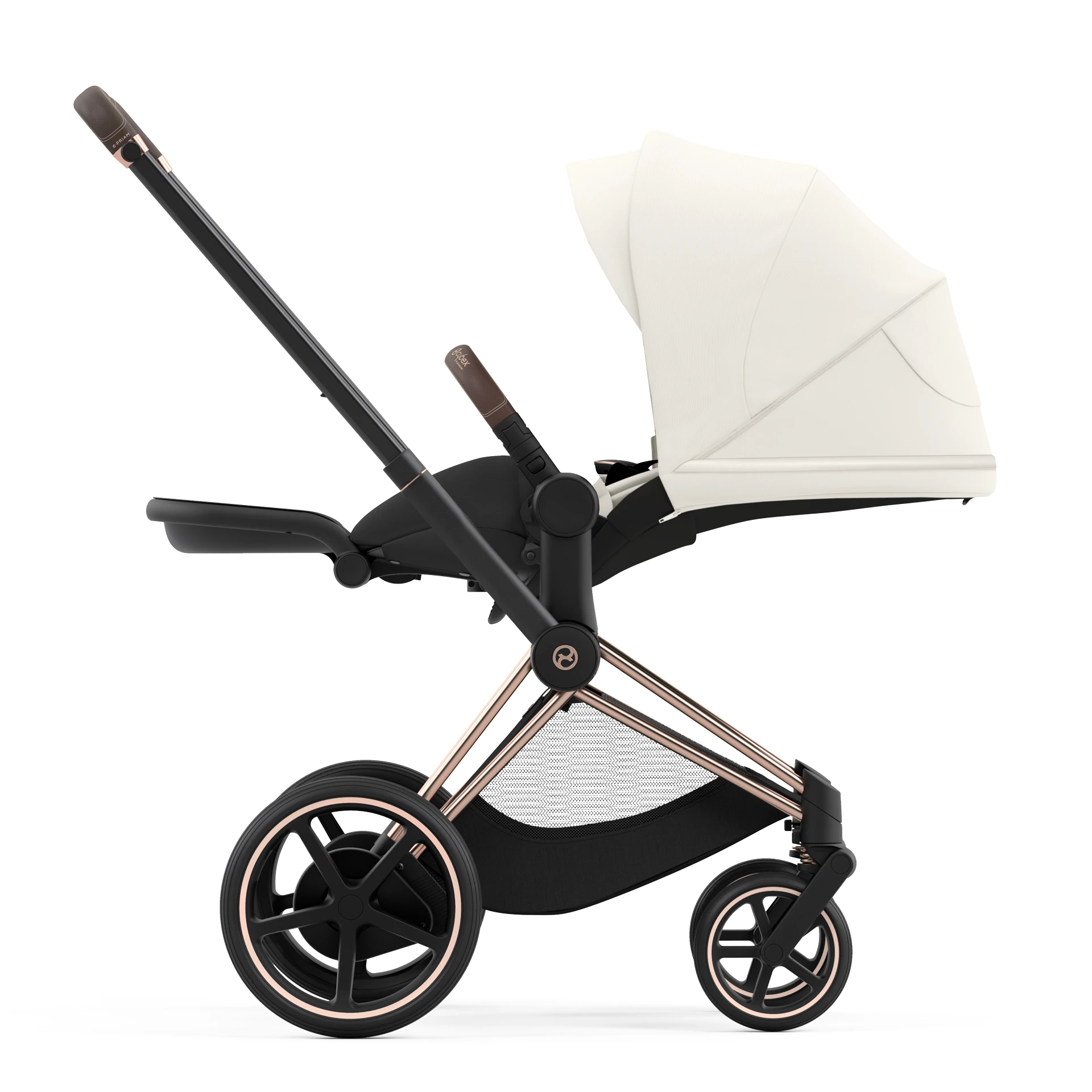 Cybex e-Priam 4.0 - 2w1 | Off White (Rosegold Frame) Cybex e-Priam 4.0 - 2w1 | Off White (Rosegold Frame)