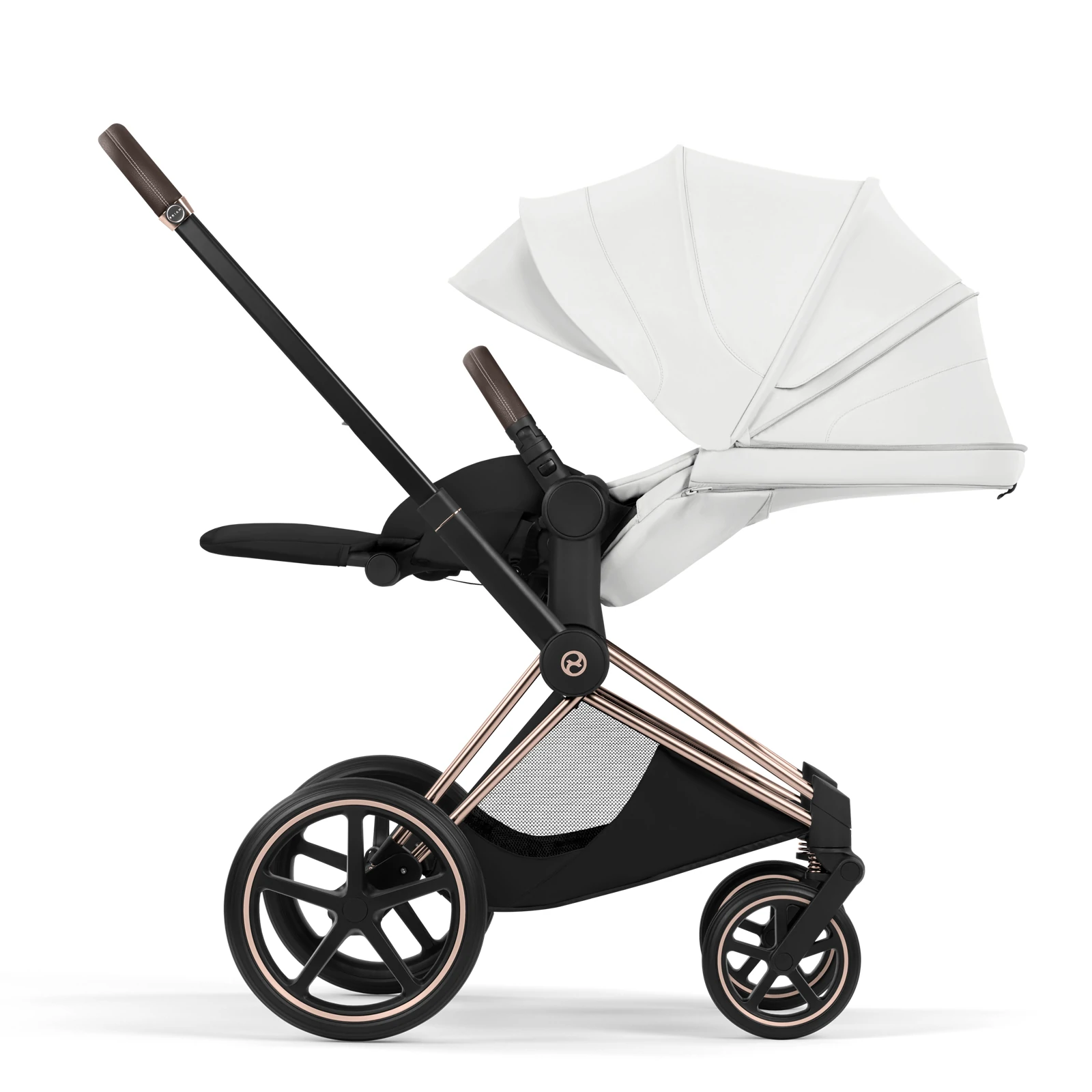 Cybex Priam 5.0 - wózek 4w1 | Off White - Rosegold (Style)