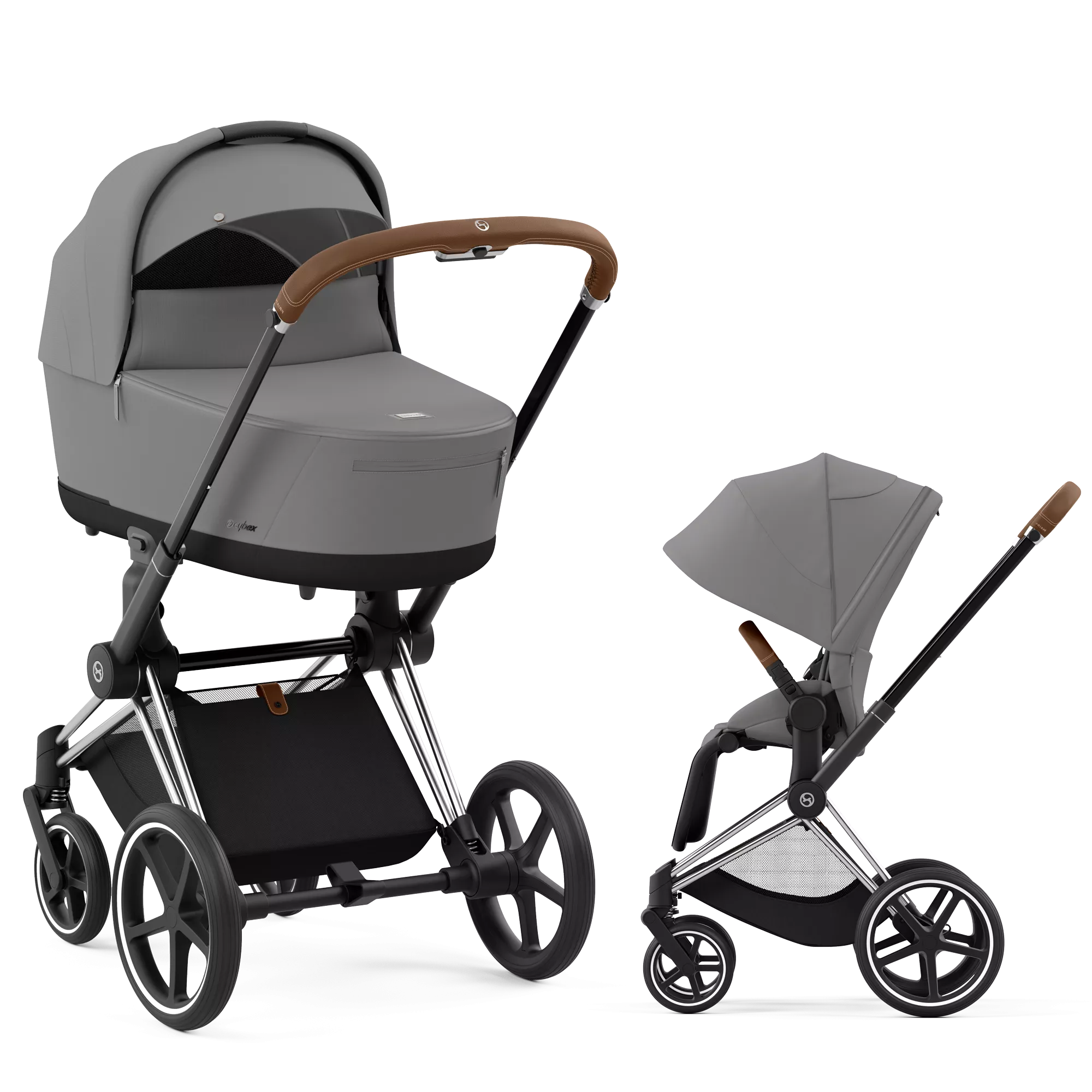 Cybex Priam 4.0 - 2w1 | Mirage Grey (Chrome Brown Frame)