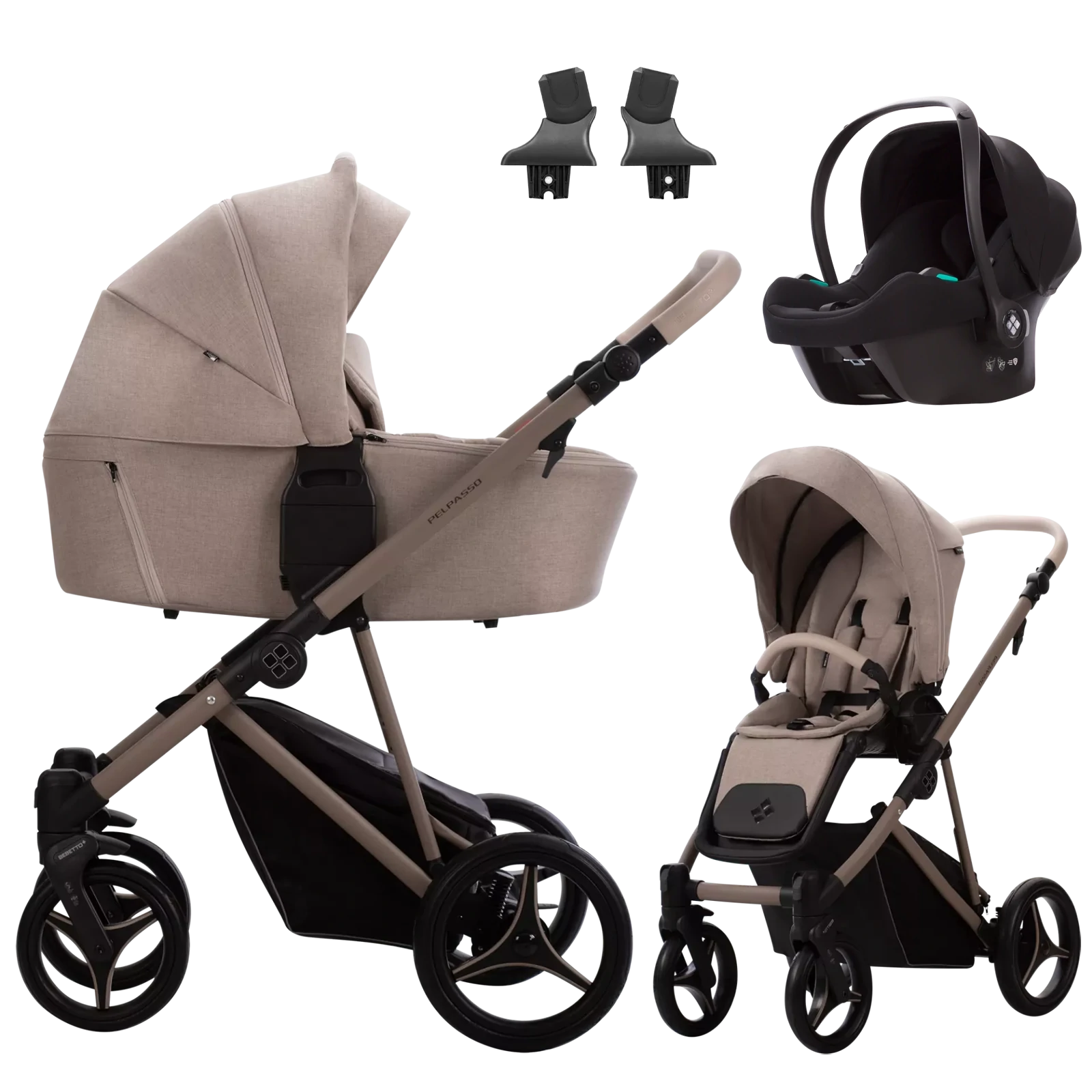 Bebetto Pelpasso + Bebetto Cosmo 2.0 +GRATIS - 3w1 | 01 Kaszmir